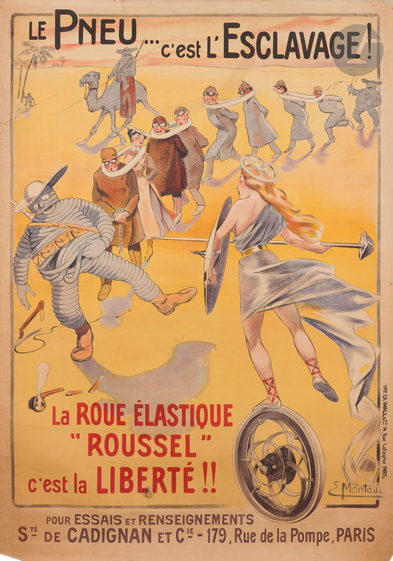 Null 
Ernest MONTAUT (1879-1909)



Le Pneu… c’est l’esclavage, la roue « Rousse&hellip;