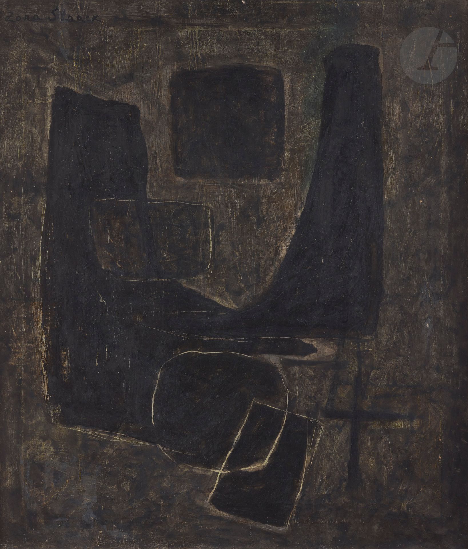 Null Zora STAACK [serba] (1910-2001
)Composizione, 1954 circaOlio
su tela.
Firma&hellip;
