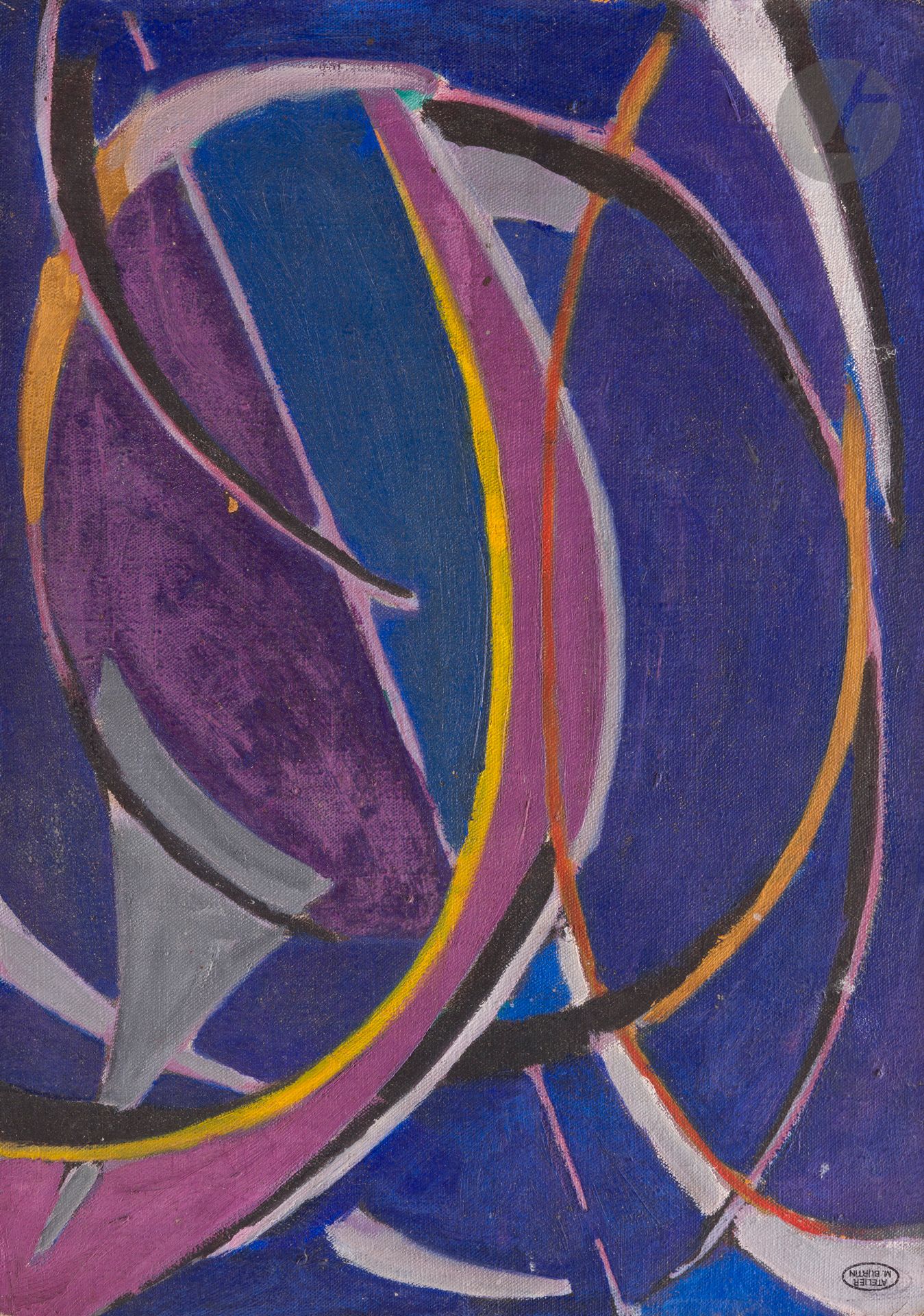 Null Marcel BURTIN (1902-1979)
Feu d’artifice violet, 1951-52
Huile sur toile.
T&hellip;