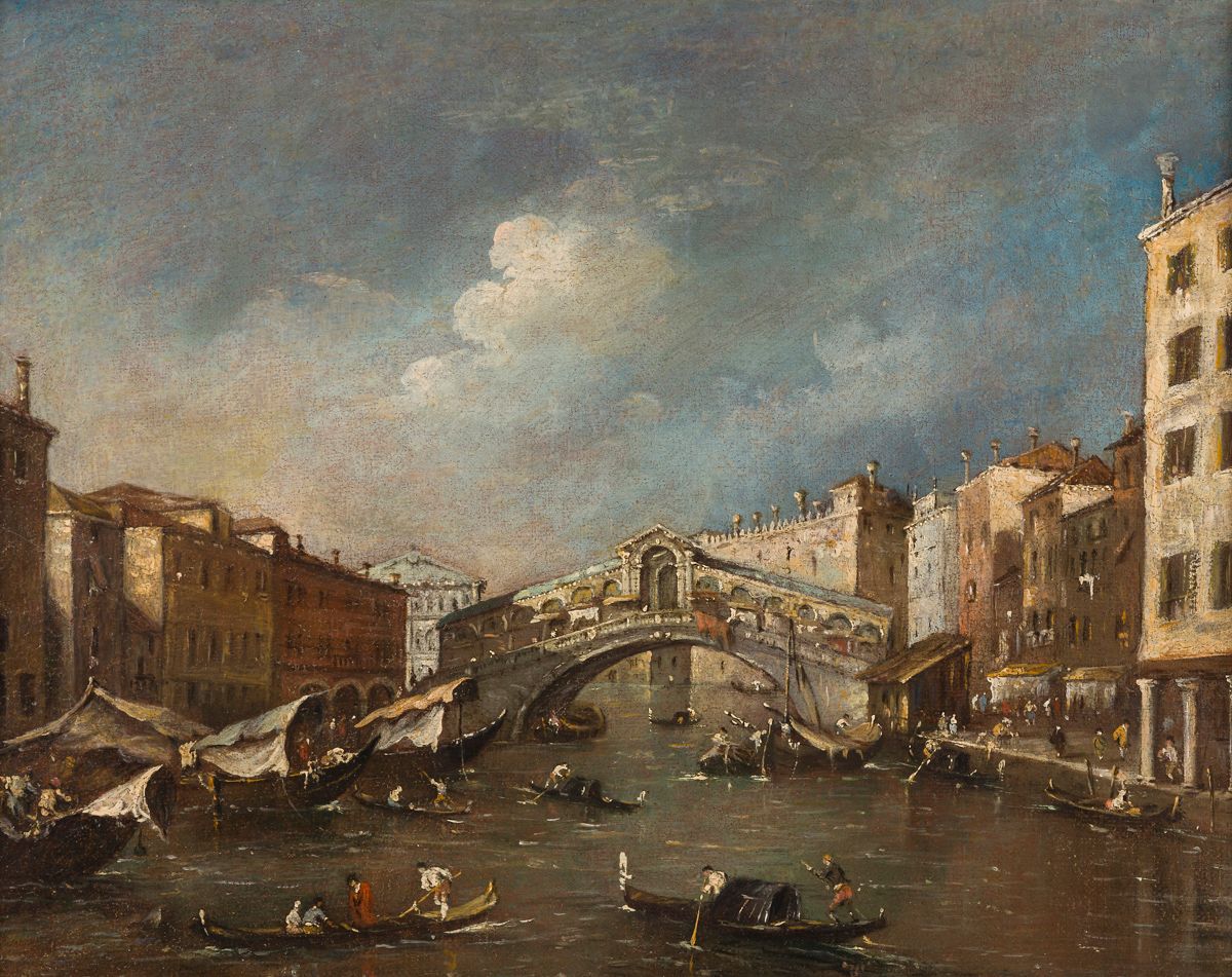 Null In the taste of Francesco GUARDI
View of the Rialto Bridge
Canvas
32,5 x 41&hellip;