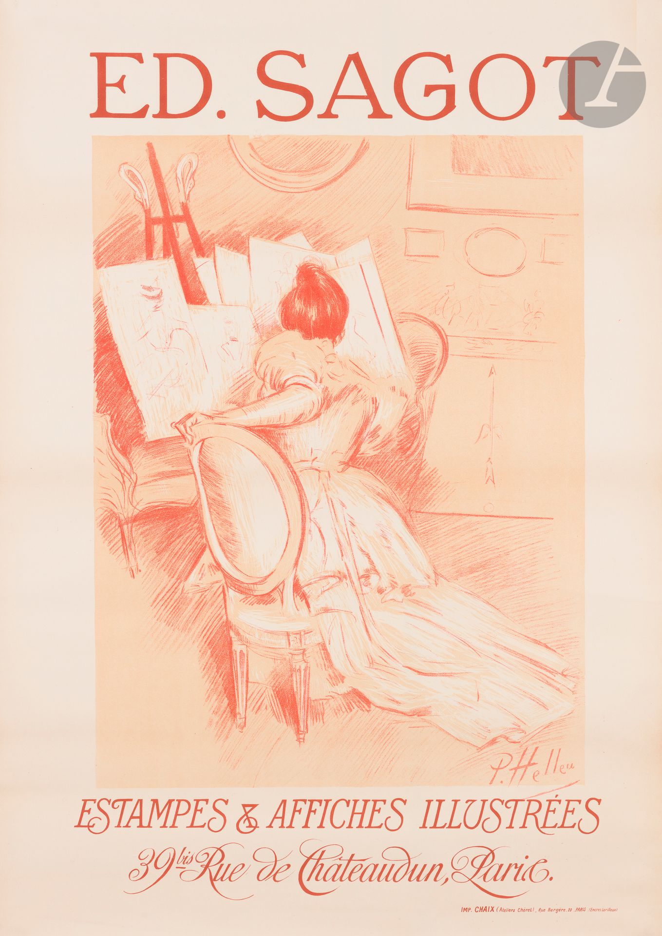 Null Paul César HELLEU (1859-1927
)Edmond Sagot, grabados y carteles ilustrados,&hellip;