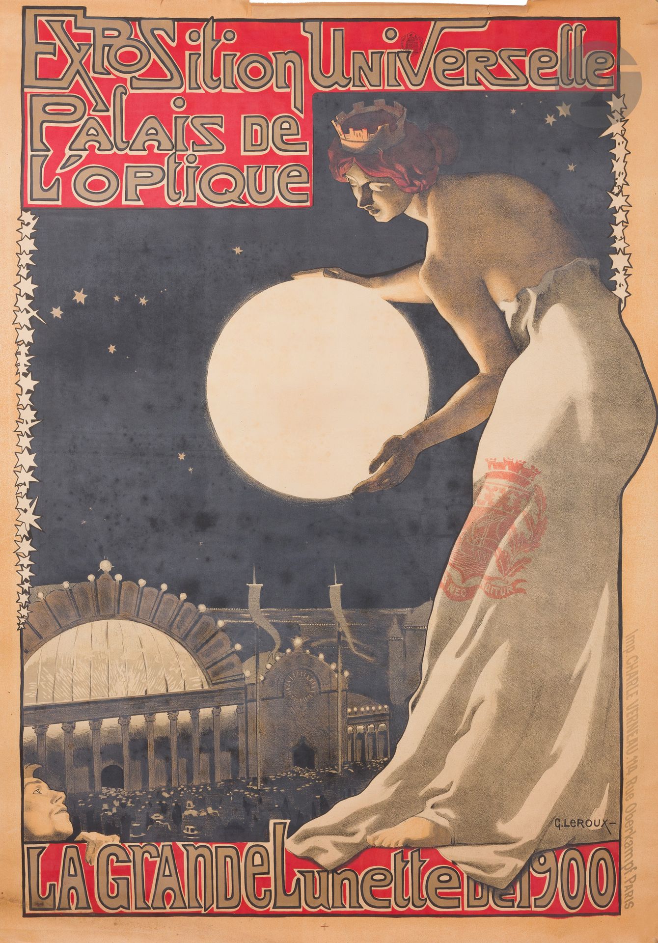 Null Georges Paul LEROUX (1877-1957
)在Palais de l'Optique举办的世界博览会，1900年的大Lunette&hellip;