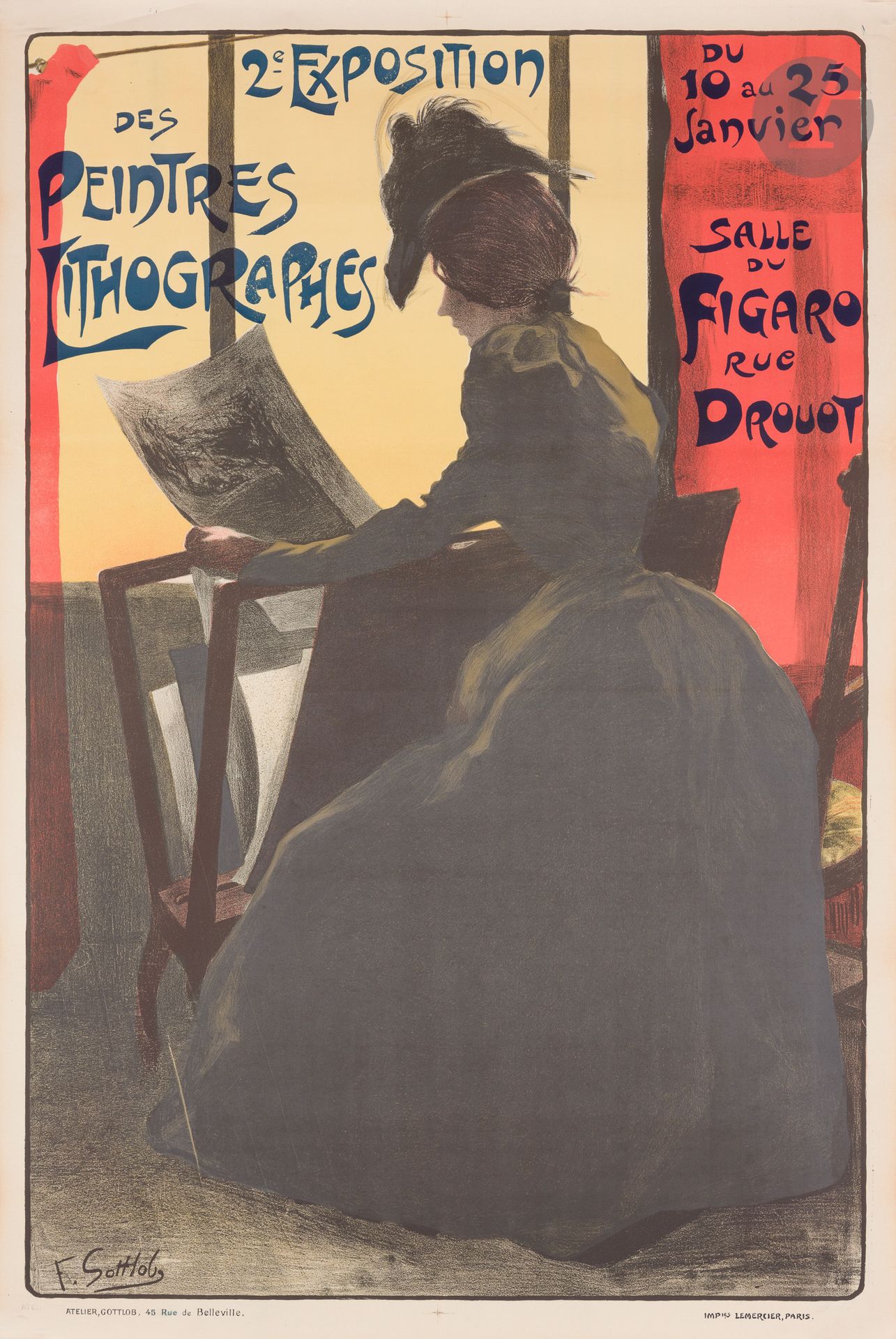 Fernand Louis GOTTLOB (1873 1935) 2e Exposition des Peintres Lithographes à la s&hellip;