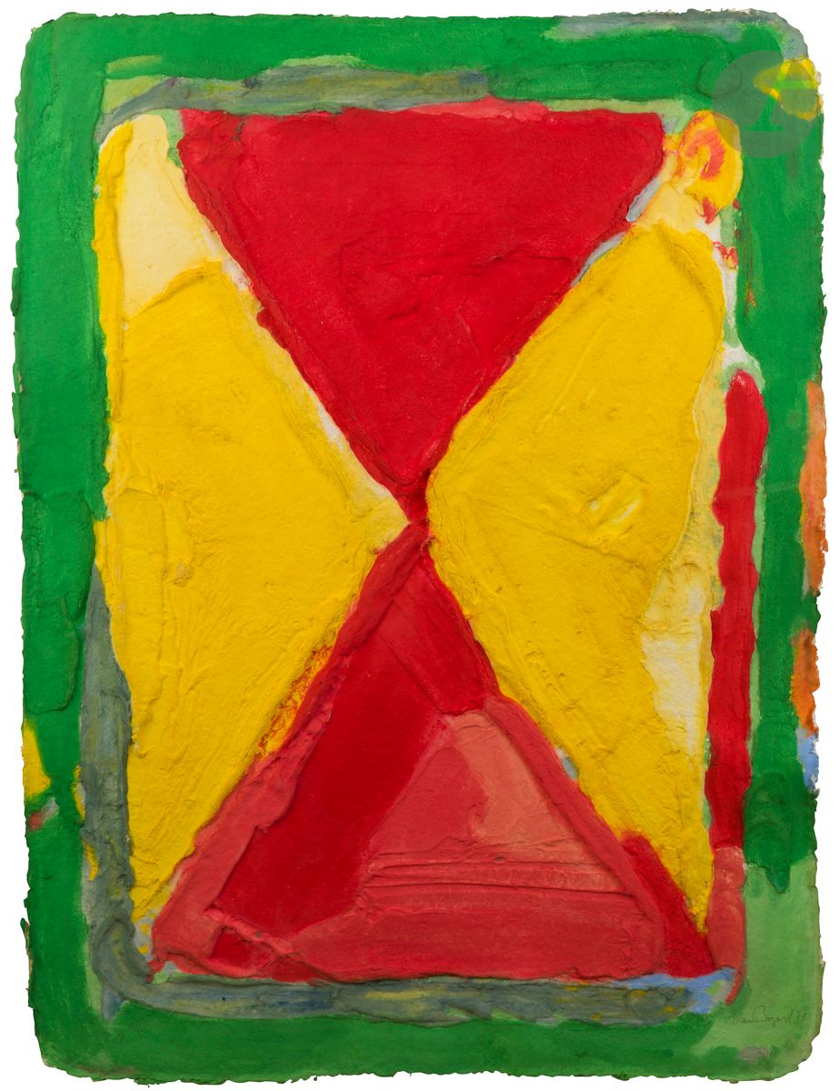Null Bram Bogart (néerlandais, 1921-2012)
Composition rouge et jaune sur fond ve&hellip;