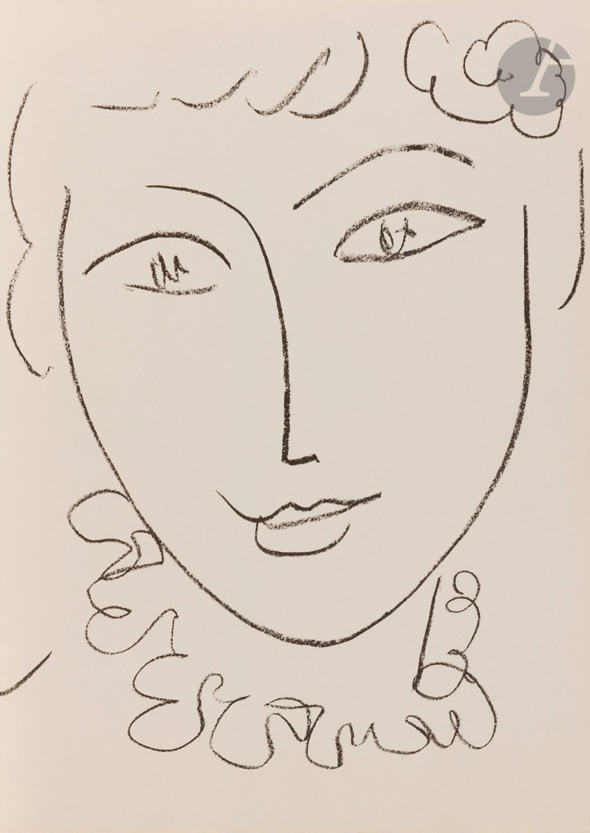 Null Henri Matisse (1869-1954
)La Pompadour. (Frontispiece for Portraits, Monte &hellip;