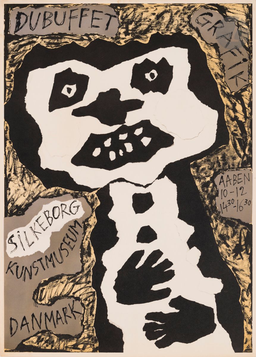 Null Jean Dubuffet (1901-1985) (nach
)Dubuffet Grafik. Plakat für das Silkeborg &hellip;