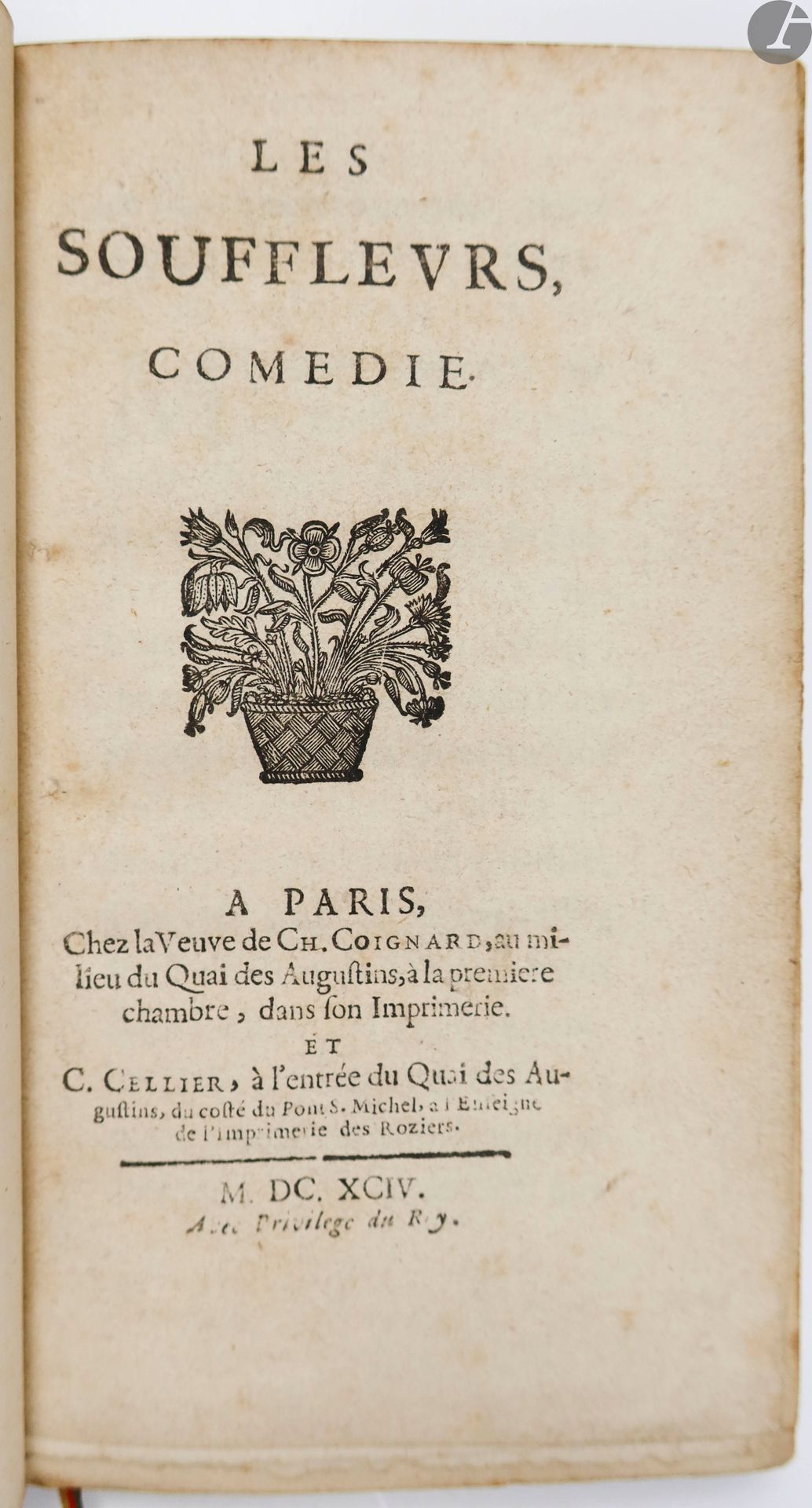 Null CHILLIAT（米歇尔）。
Les Souffleurs，喜剧。
巴黎：Ch. Coignard的遗孀，C. Cellier，1694。- 12开本&hellip;