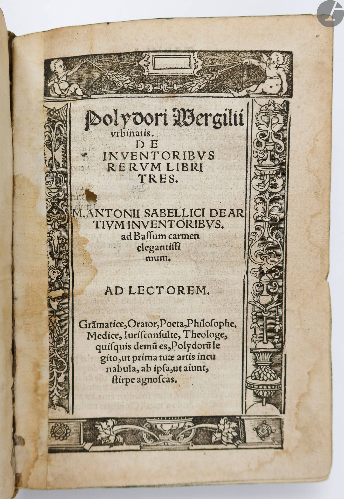 Null VERGILIO（波利多罗）。
De Inventoribus rerum libri tres.M. Antonii Sabellici de ar&hellip;