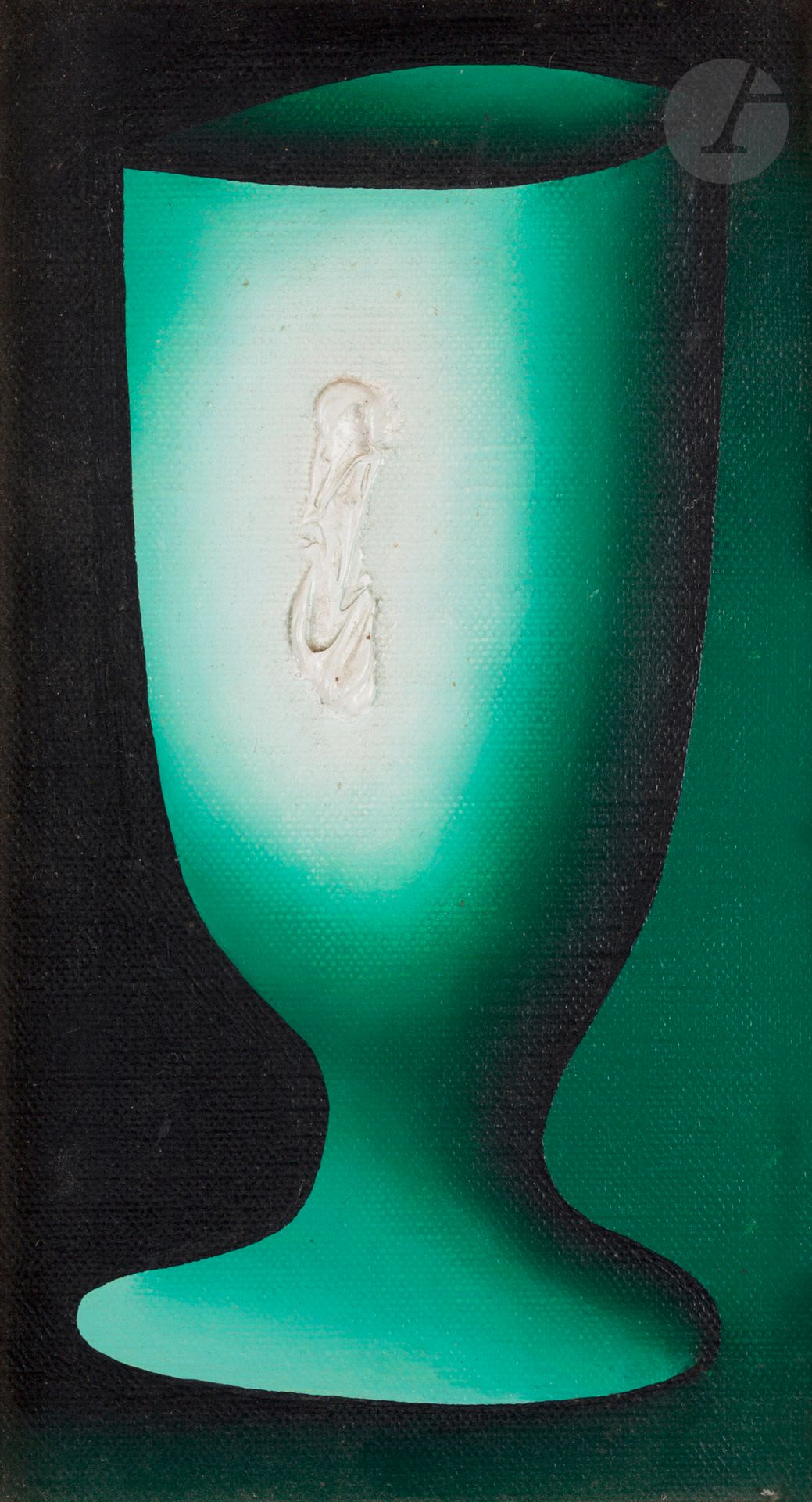 Null 奥列格-策尔科夫[俄语]（1934-2021年）
Wineglass, 1991
布面油画。
背面有签名、日期和奉献。
22 x 12 cm