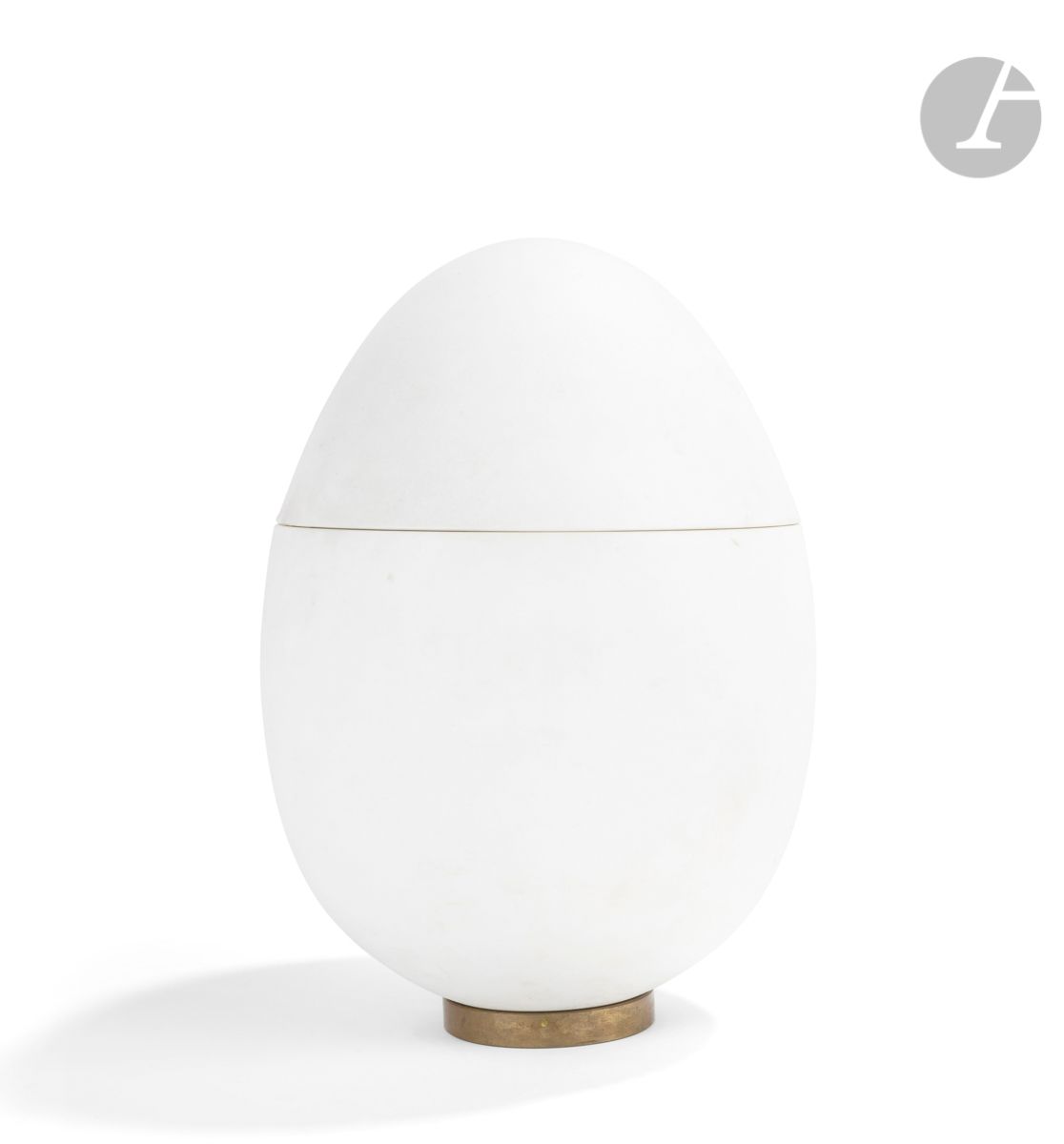 Null 弗朗索瓦-哈维尔-拉兰内(1927-2008)，雕塑家和塞夫勒国家制造厂 
鸡蛋，创建于[1964]的模型，我们在1978年制作的副本
冰桶。 
瓷器&hellip;