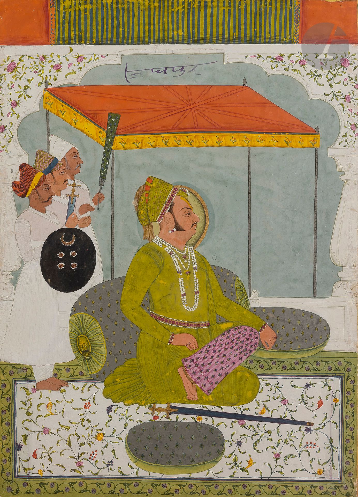 Null Portrait du raja Bakhat Singh, Inde du Nord, Rajasthan, Marwar, Jodhpur, ve&hellip;