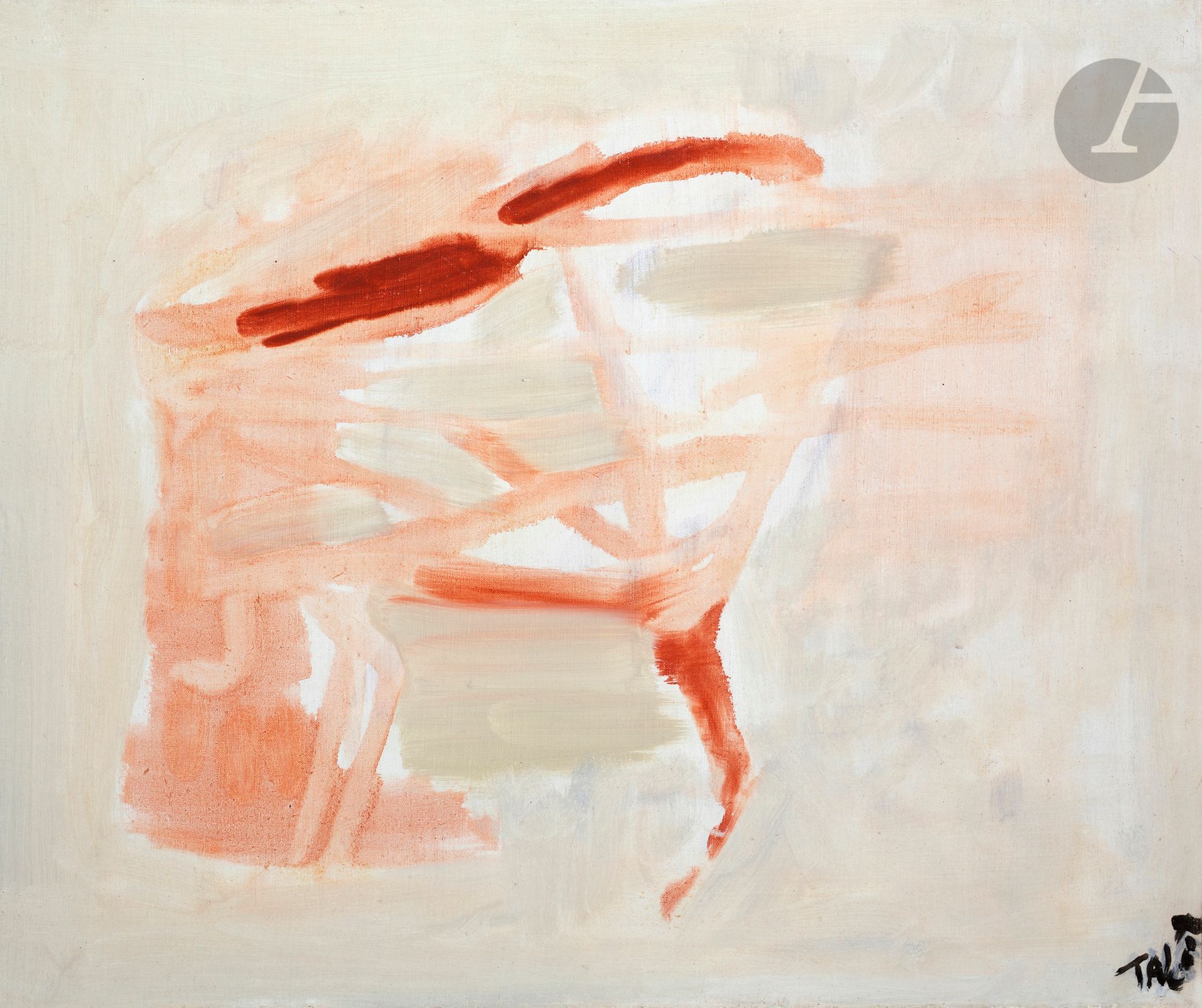 Null 皮埃尔-雅各布被称为TAL COAT(1905-1985
)组成，1948年
布面
油画
。
右下方有签名
（已褪色）。
46 x 55厘米出处

：&hellip;