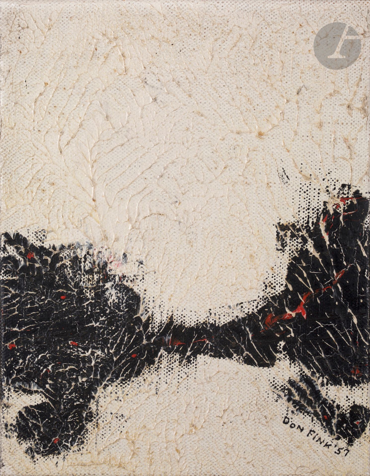 Null Don FINK [américain] (1923-2010)
Composition, 1957
Huile sur toile.
Signée &hellip;