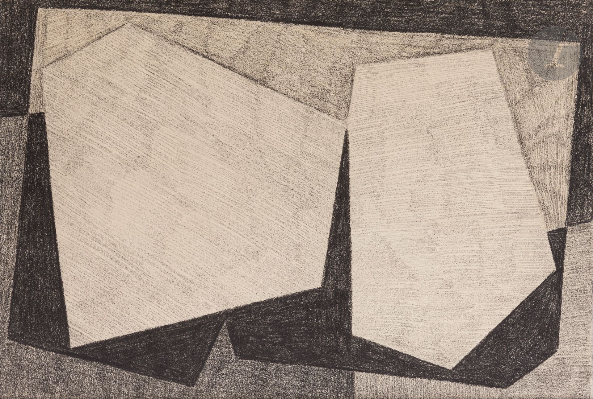 Null 罗杰-弗朗索瓦-泰波(1925-2003
)作曲，1955
。
背面有签名和日期。
47 x 31 cm