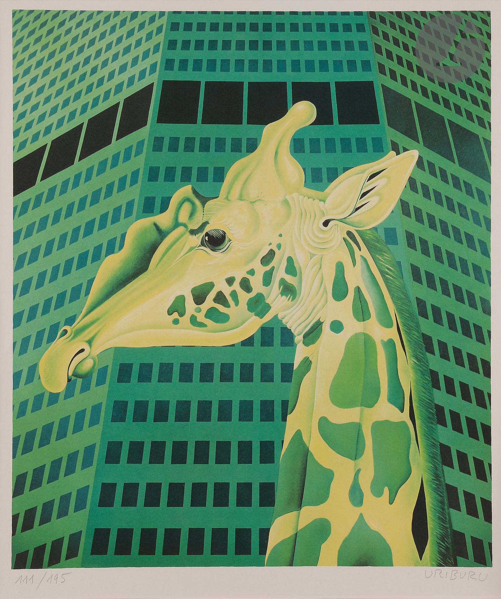 Null Nicolás García Uriburu (argentin, 1937-2016) 

La Girafe. Lithographie. La &hellip;