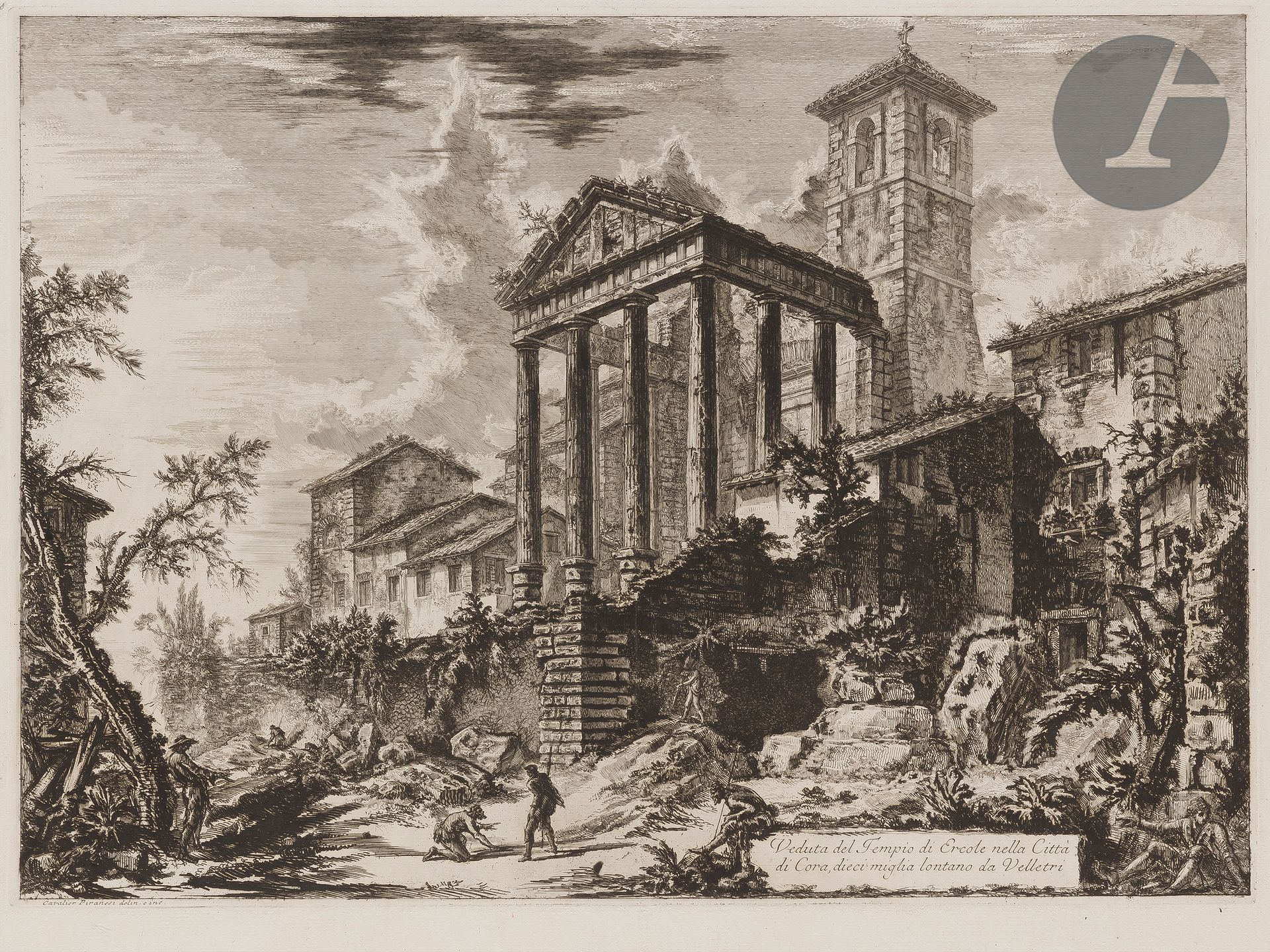 Null Giambattista Piranesi (1720-1778) 

Veduta del Tempio di Ercole nella Città&hellip;