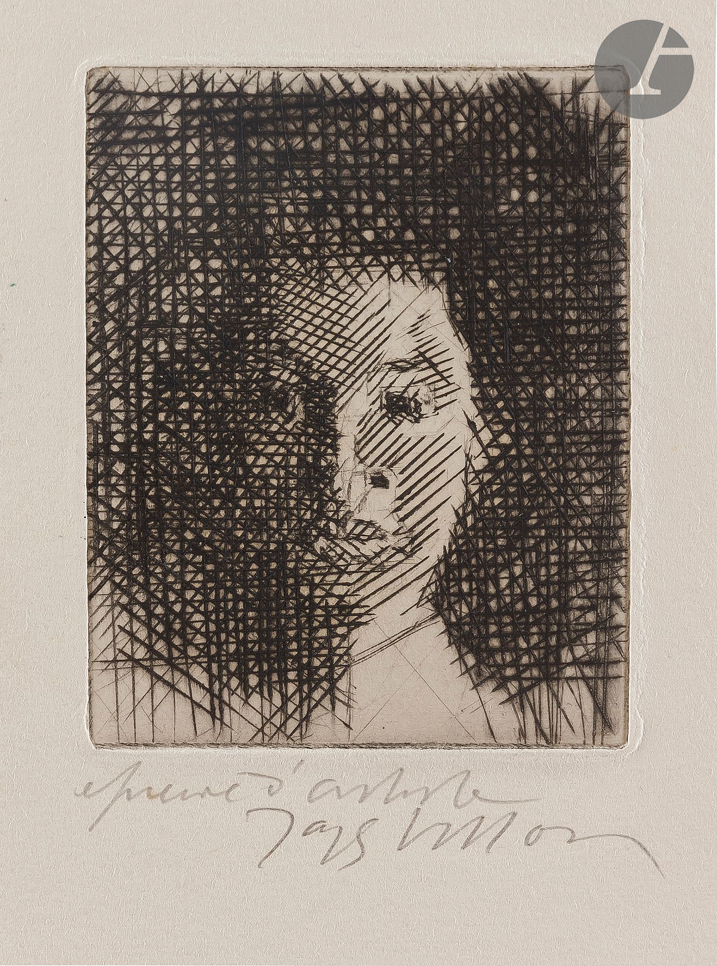 Null 
*雅克-维庸（加斯东-杜尚）(1875-1963) 


凯瑟琳，1941年。Burin. 60 x 80 mm.Ginestet和Pouillon&hellip;