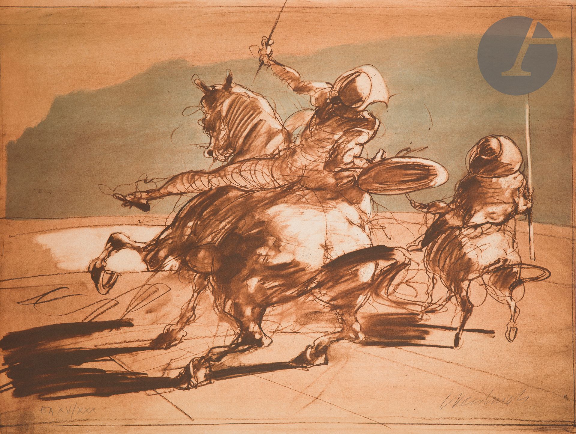 Null 克劳德-魏斯布赫(1927-2014)

骑士；图。偏移。每张：750 x 570毫米。彩色印刷。牛皮纸上非常精美的全张样张，用铅笔进行了公正和签名。&hellip;
