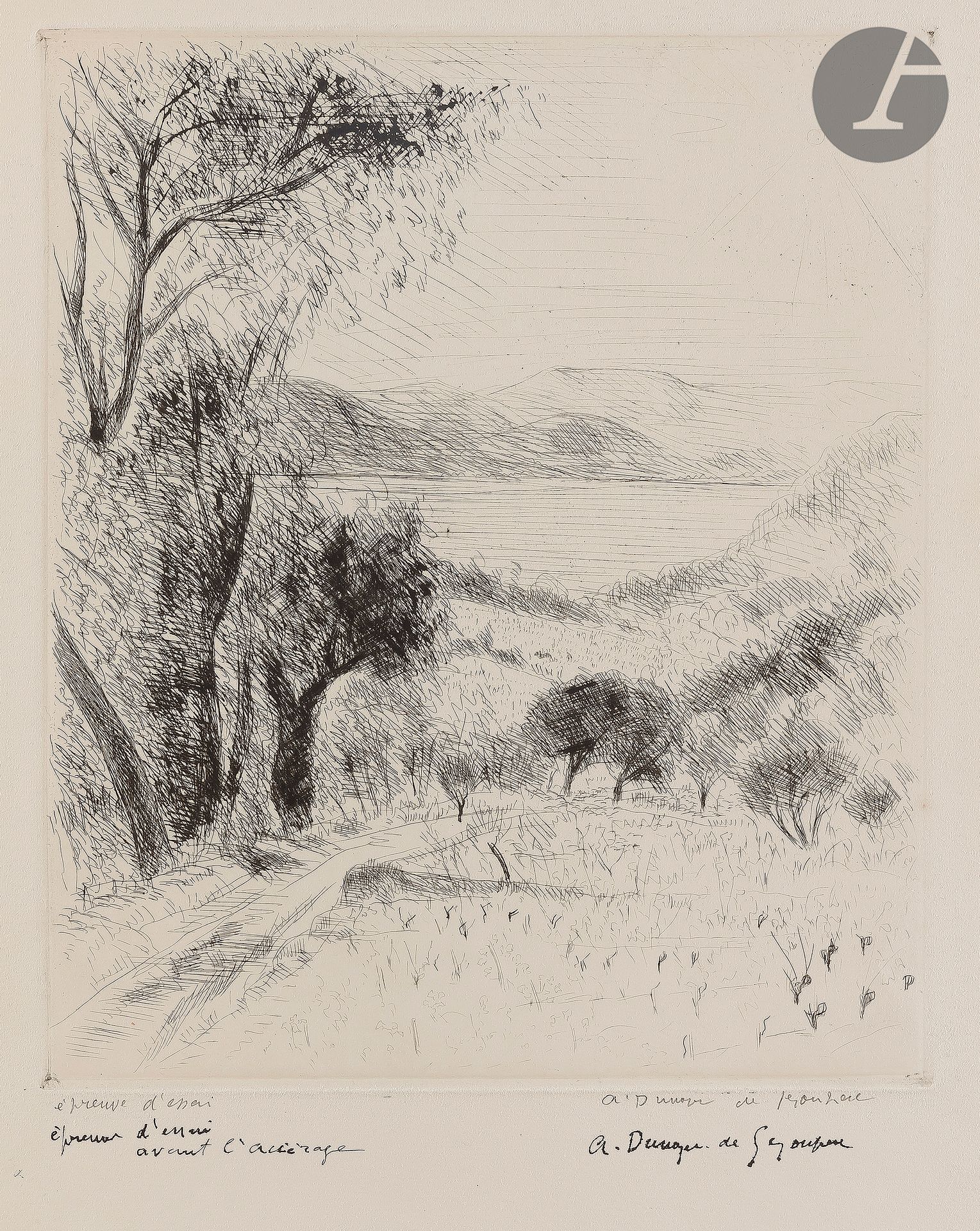 Null 
*André Dunoyer de Segonzac (1884-1974) 


Paesaggio vicino alla fattoria c&hellip;