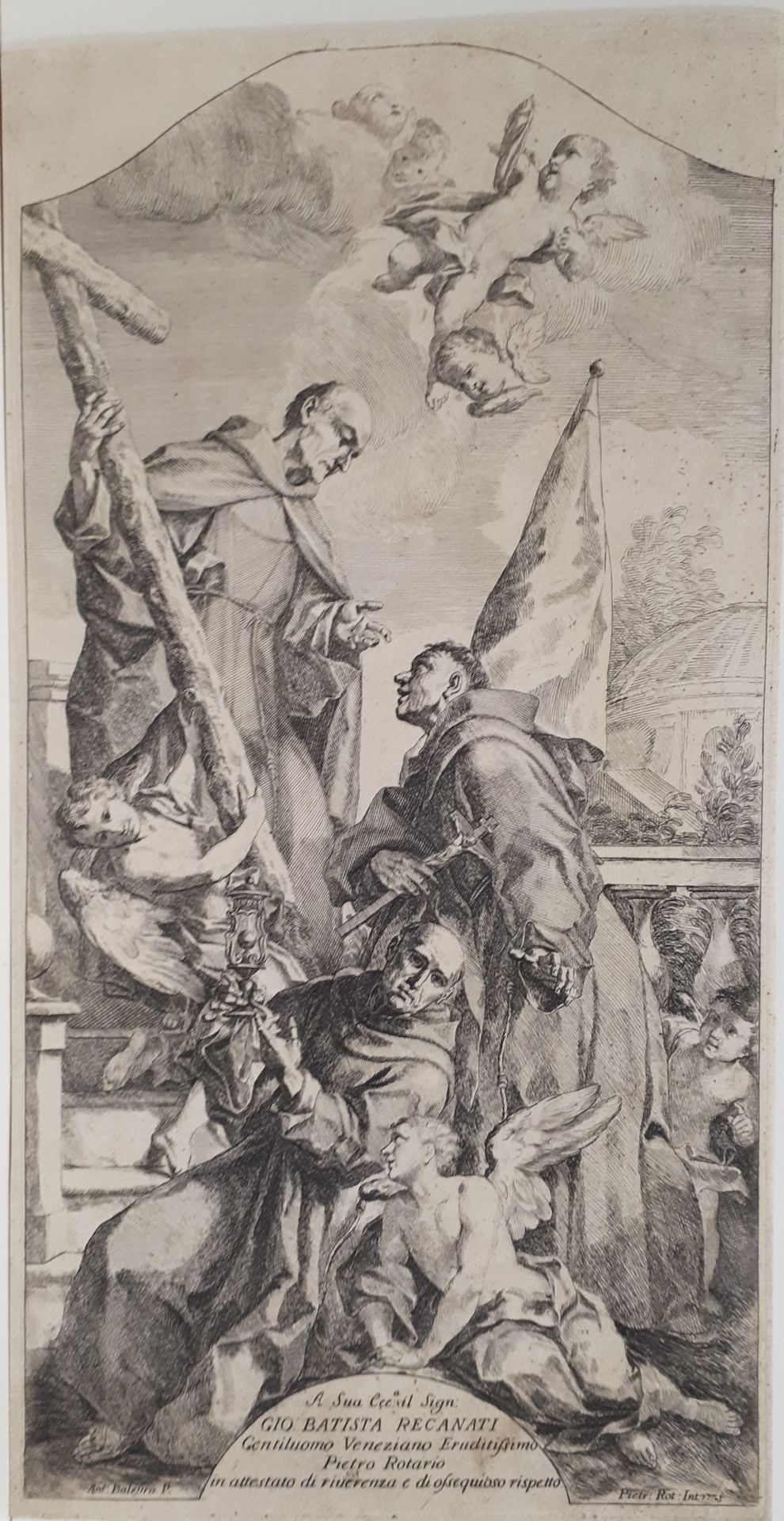 Null Pietro Rotari (1707-1762) 

Saint François d'Assise ; Saint Jérôme ; Trois &hellip;