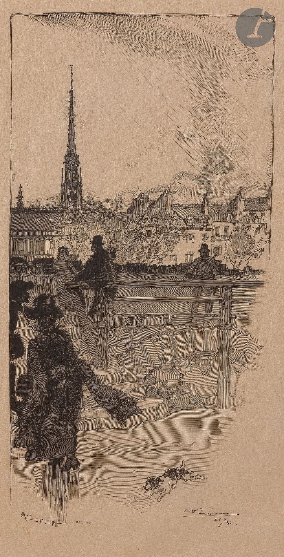 Null 
奥古斯特-勒佩尔(1849-1918) 




大奥古斯丁码头（Quai des Grands-Augustins）。1886年；《从沙特莱剧院出&hellip;