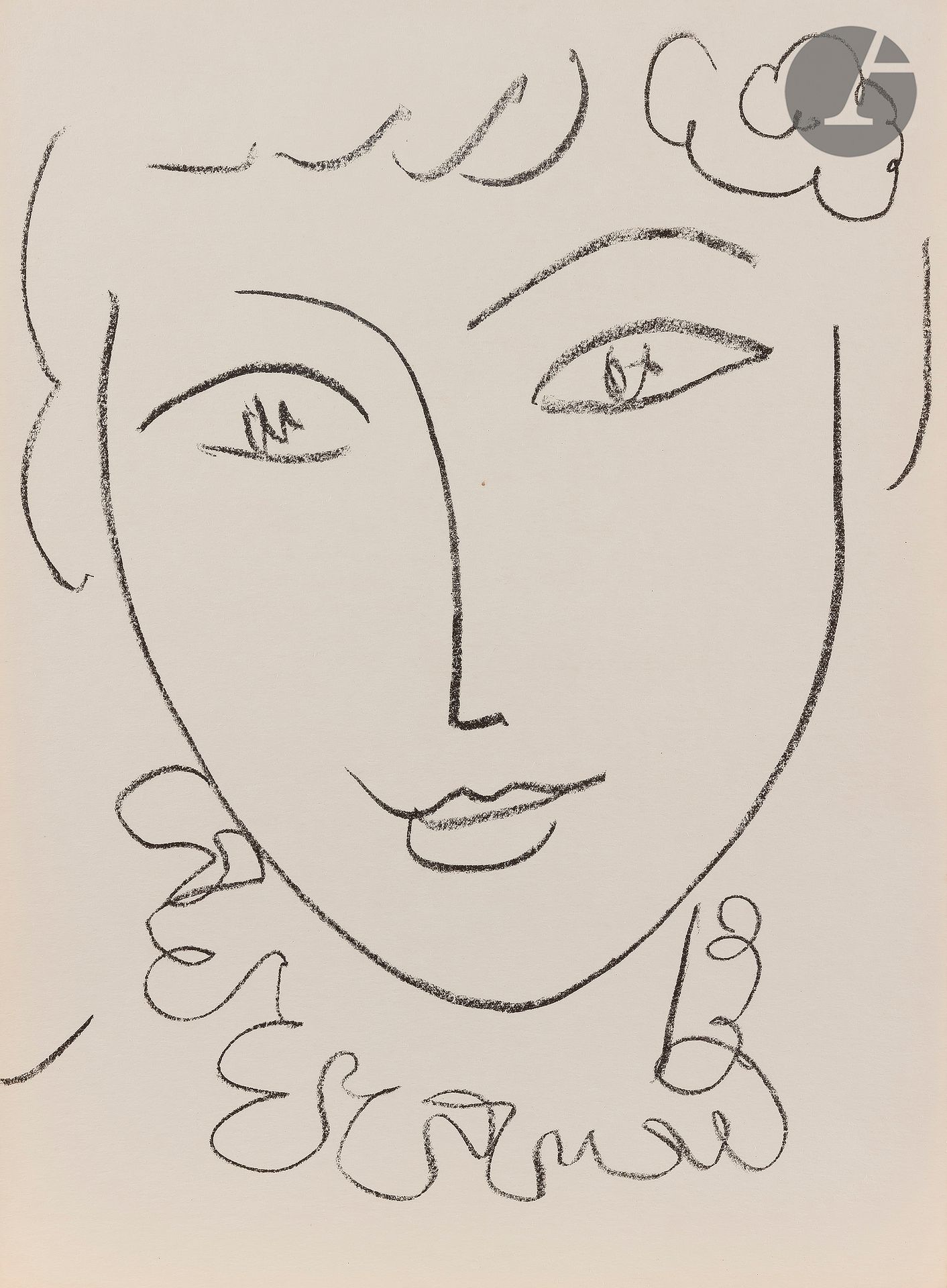 Null Henri Matisse (1869-1954) 

 La Pompadour. (Frontispice pour Portraits, Mon&hellip;
