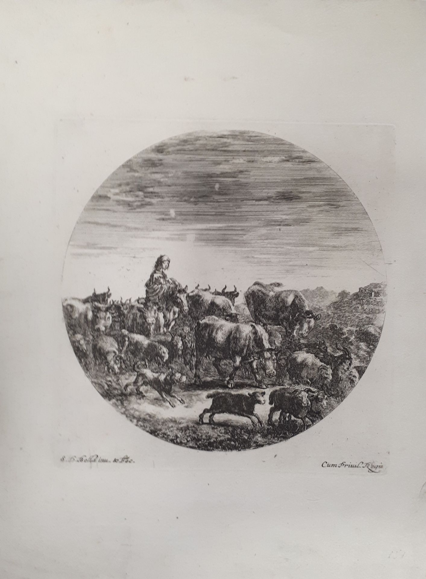 Null Stefano della Bella (1610-1664) 

Folge von sechs Tieren in Kreisen. Radier&hellip;