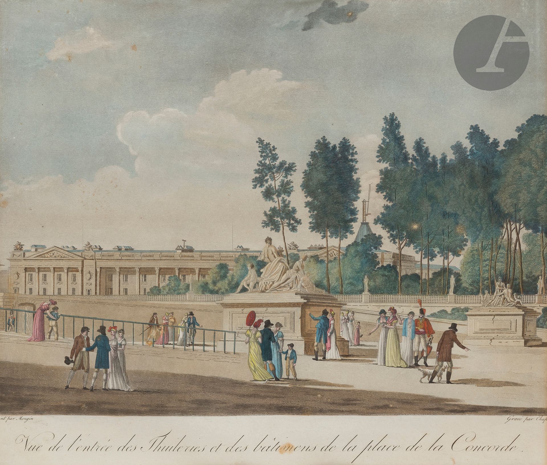 Null Antoine-Pierre Mongin (1761-1837) (n.) 

Vue de l'entrée des Thuileries et &hellip;