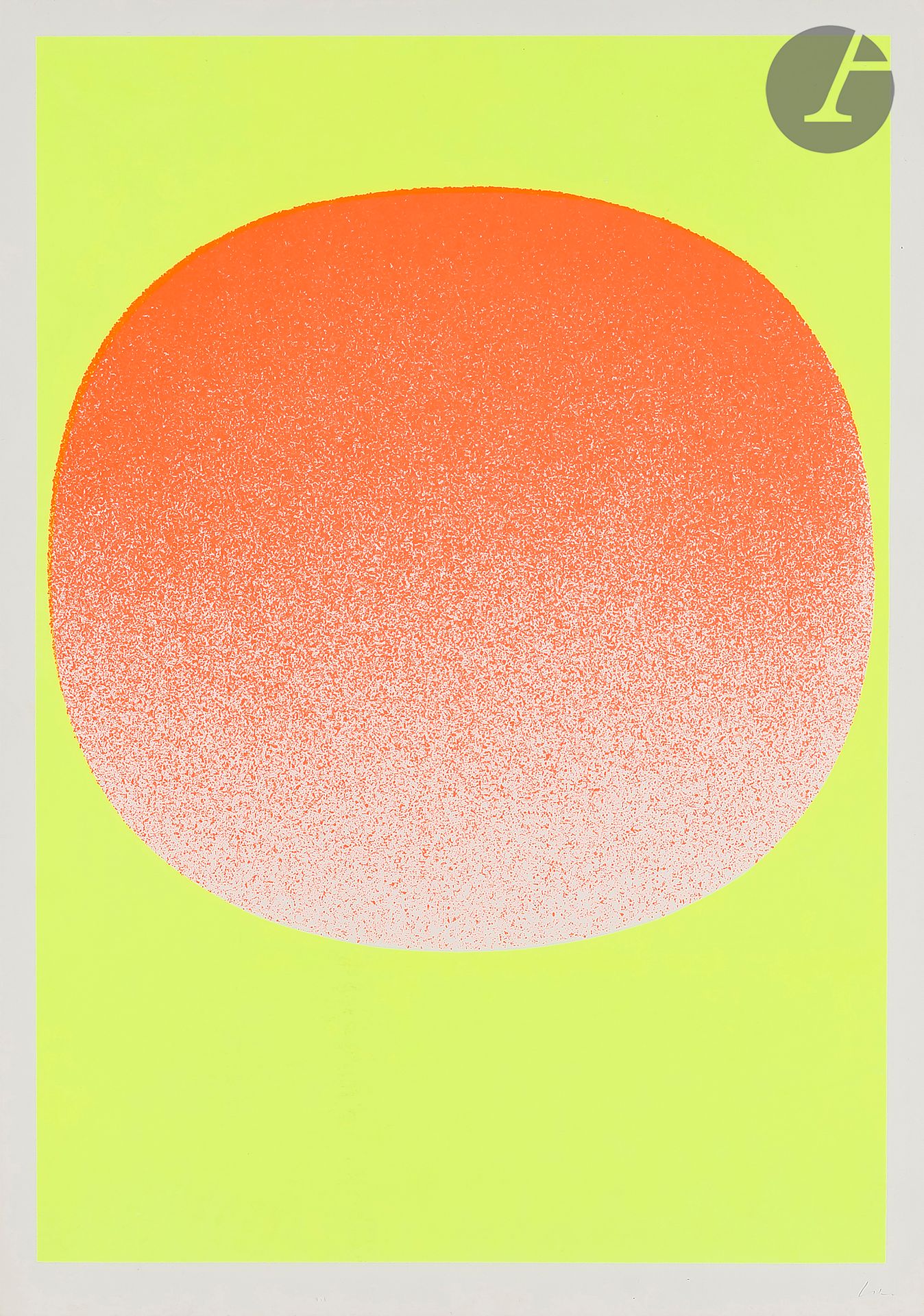 Null Rupprecht Geiger (Deutsch, 1908-2009) 

Variation Runde Farbe V. Orange auf&hellip;