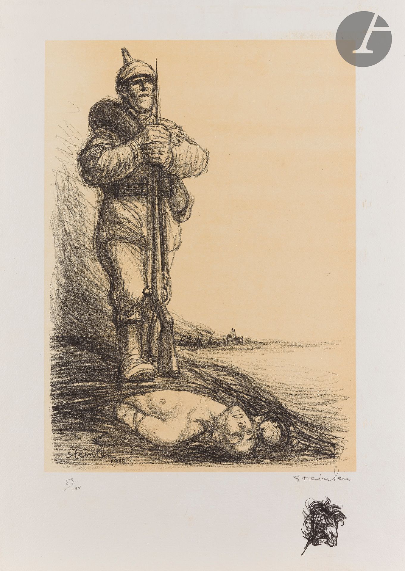 Null 泰奥菲勒-亚历山大-斯坦伦(1859-1923)

第一次世界大战的主题。1914-1918.石版画（一个干点雕刻）。每张约570 x 380毫米。在&hellip;