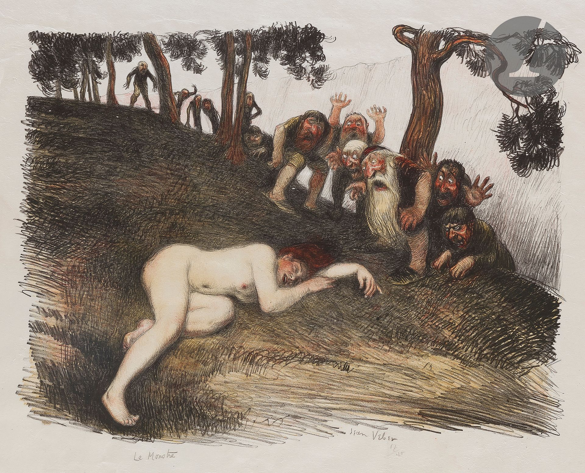 Null 让-维伯(1864-1928)

怪物。1907.石版画。380 x 293 mm。Veber和Lacroix 51.以彩色印刷。在日本上有很好的证明&hellip;