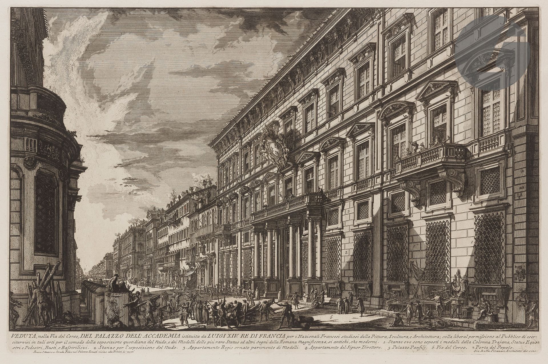 Null Giambattista Piranesi (1720-1778) 

Veduta, nella Via del Corso, del Palazz&hellip;