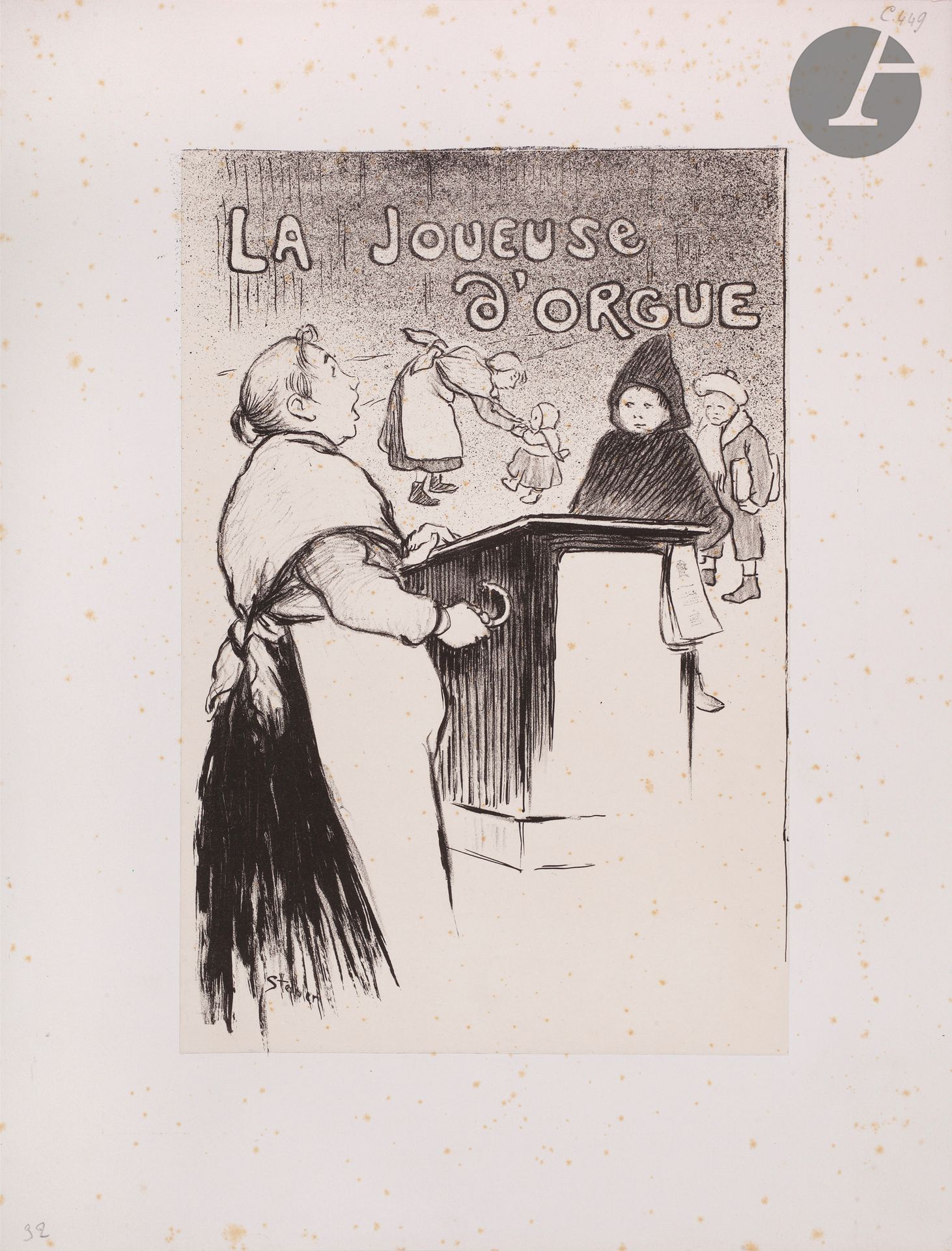 Null 
*Teophile Alexandre Steinlen (1859-1923) 


La Joueuse d'orgue. Copertina &hellip;