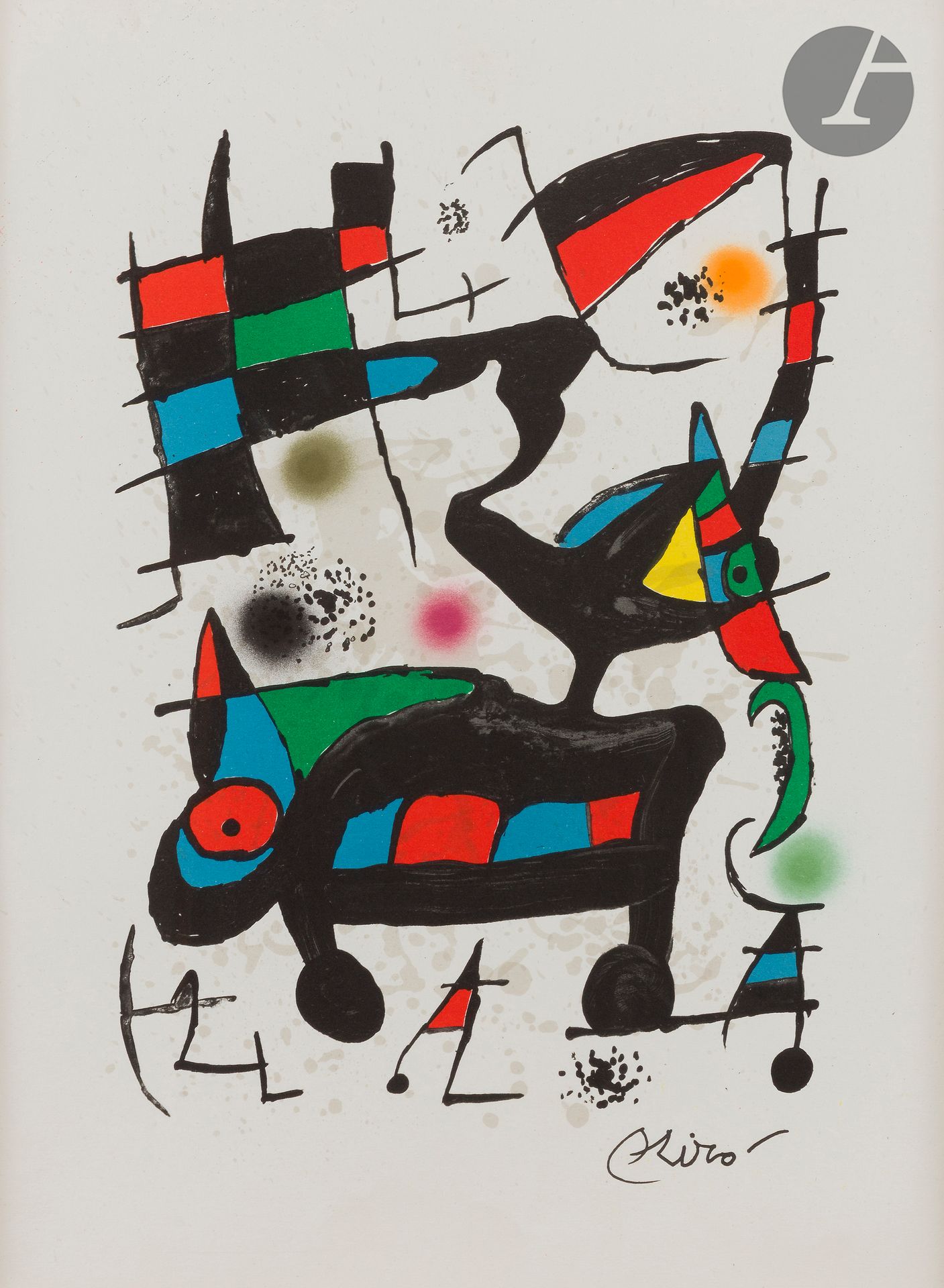Null Joan Miró (1893-1983)

为Oda a Joan Miró绘制的平面图，J. Brossa的文本，1973年。石版画。展览中：31&hellip;