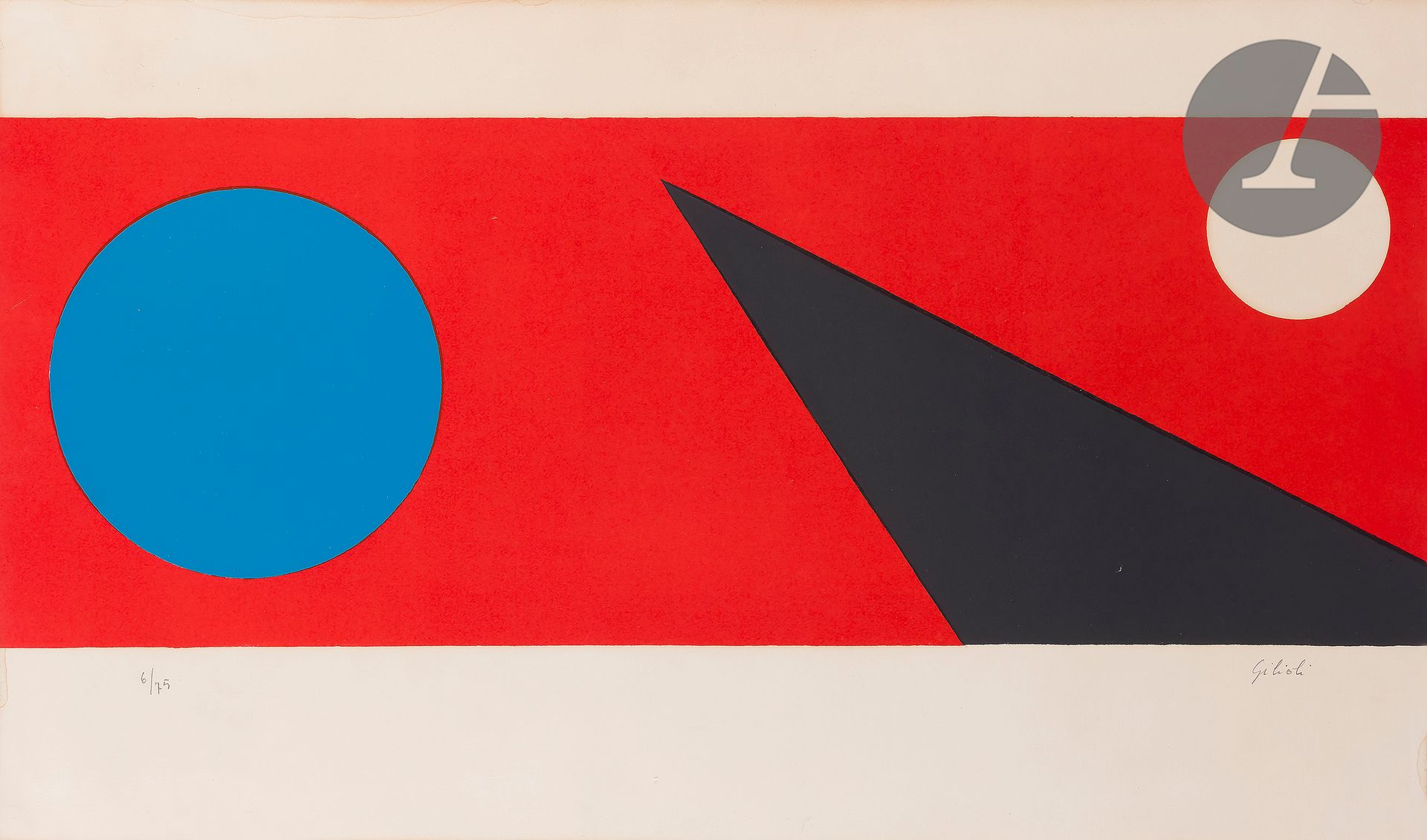 Null Emile Gilioli (1911-1977) 

Geometric composition. About 1970. Lithography.&hellip;