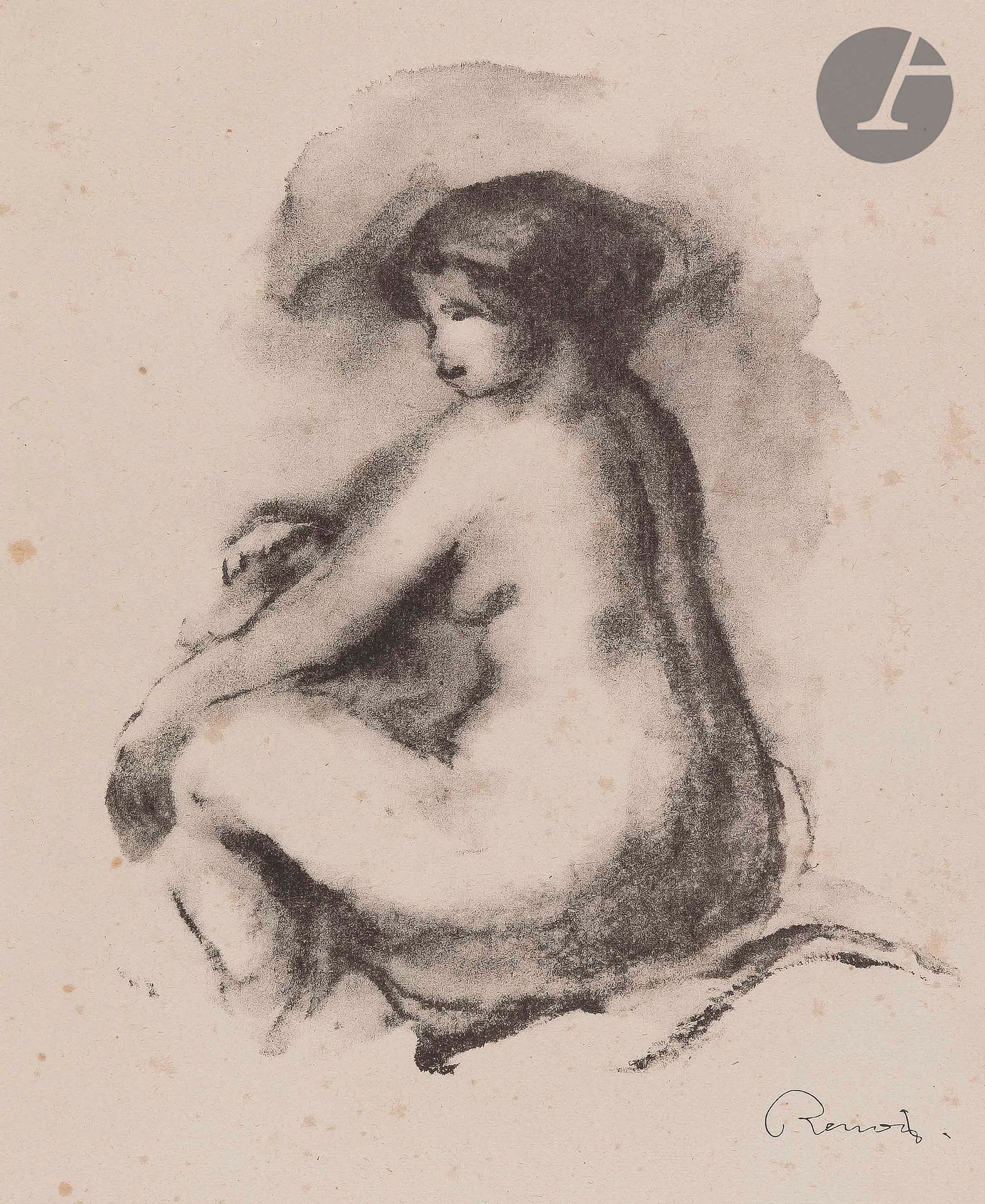 Null Pierre-Auguste Renoir (1841-1919)
Étude de femme nue, assise. 1904. (Pl. De&hellip;