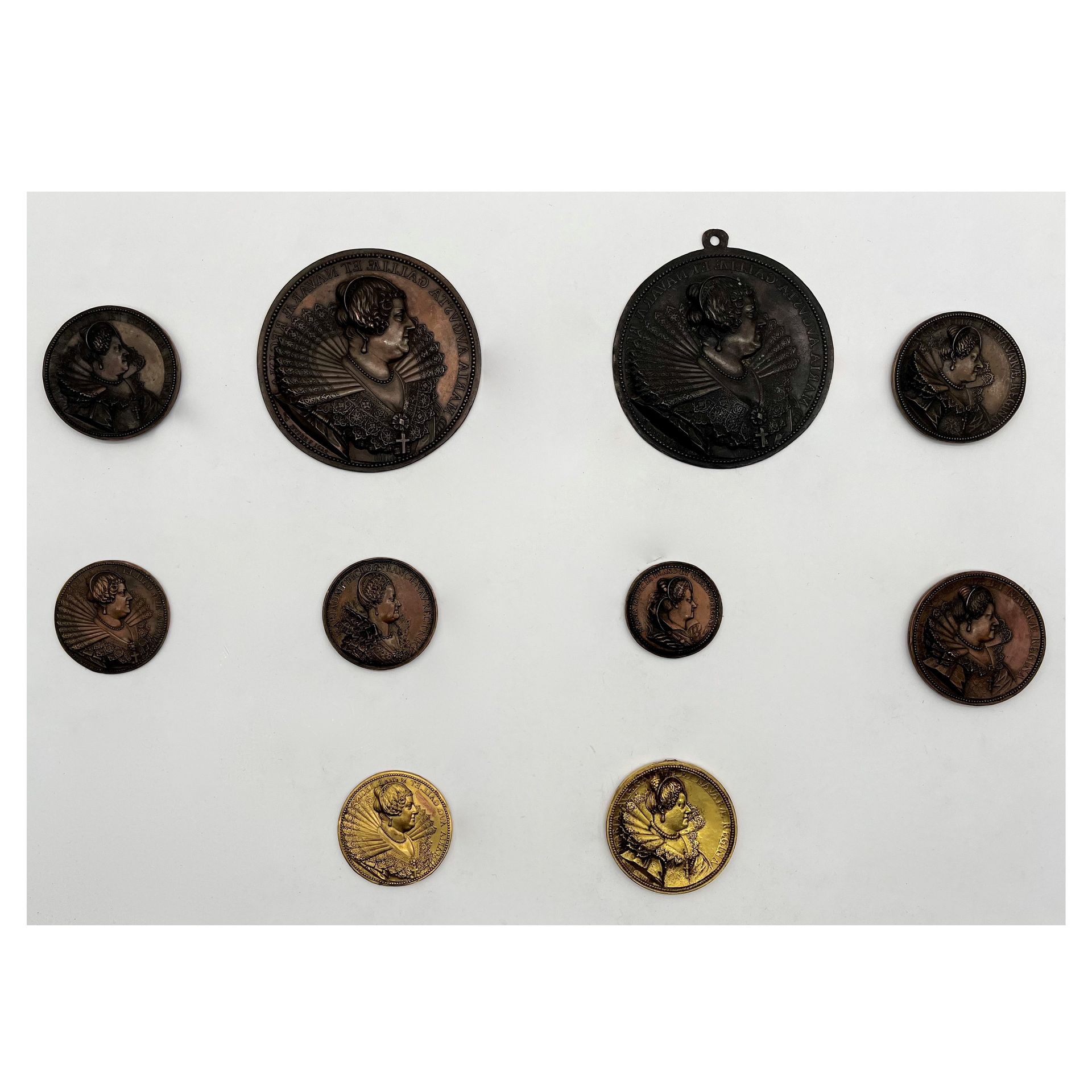 Null Lotto di 10 medaglie storiche varie in diversi metalli, molte delle quali c&hellip;