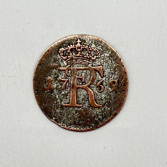 Null 2 pequeñas monedas divisionarias en billón, Alemania siglo XVIII.