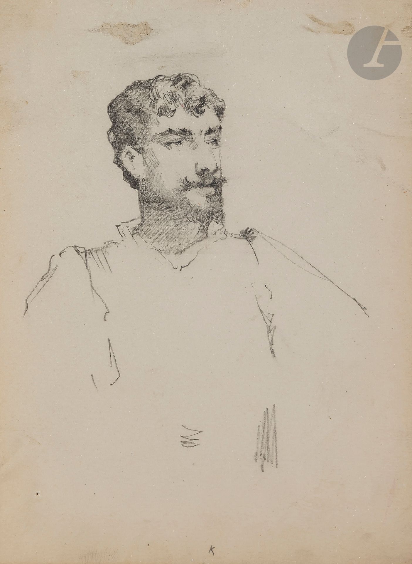 Null Louise ABBEMA (Étampes 1858 - Paris 1927)
Portrait de Lucien Guitry
Crayon &hellip;