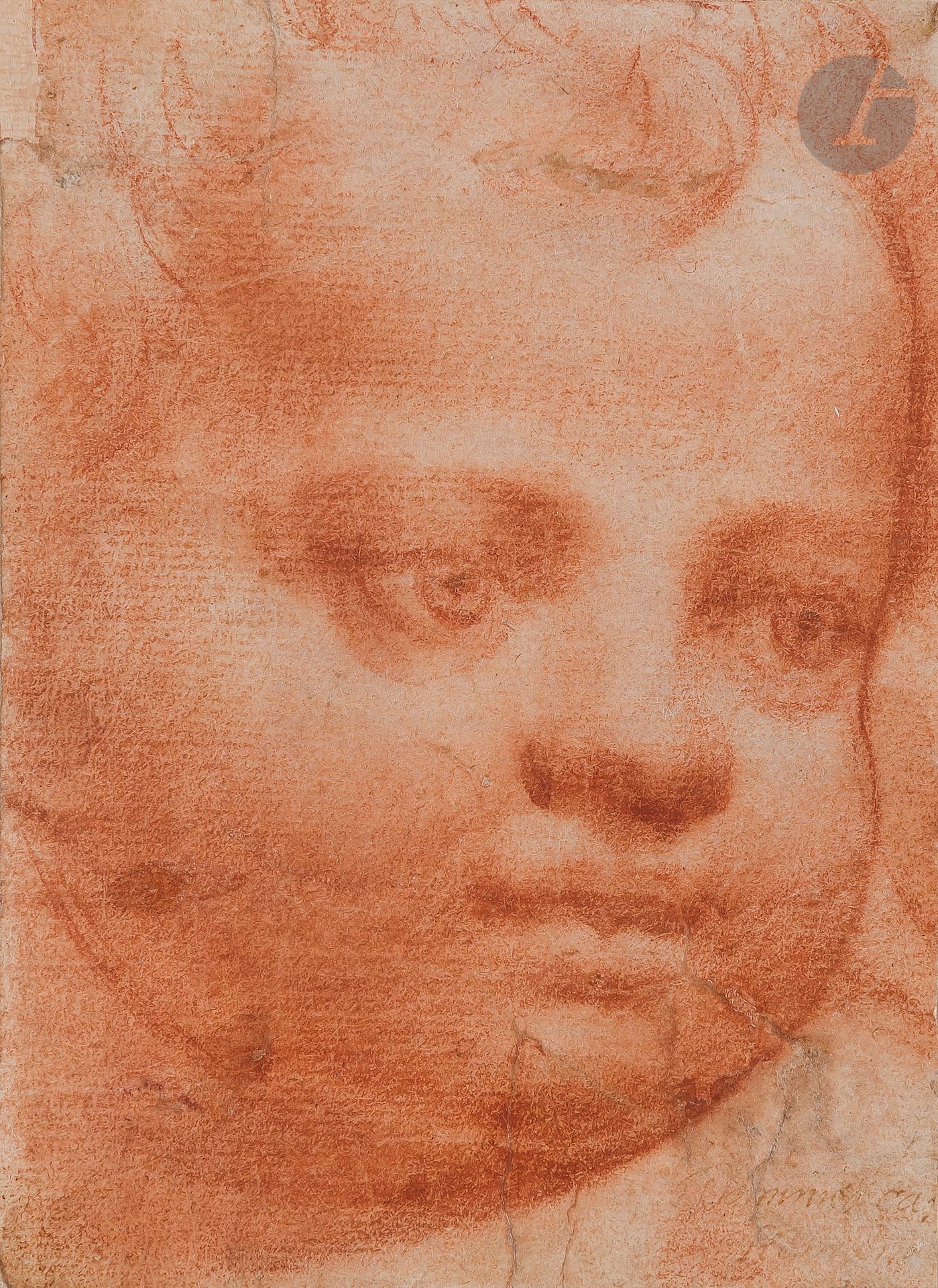 Null 归功于克里斯蒂弗罗-隆卡利，又称波马兰奇（Pomarance 1552 - 罗马1626）。 
头部的普托
阴阳人和雌雄同体。
右下方有钢笔和棕色墨水&hellip;
