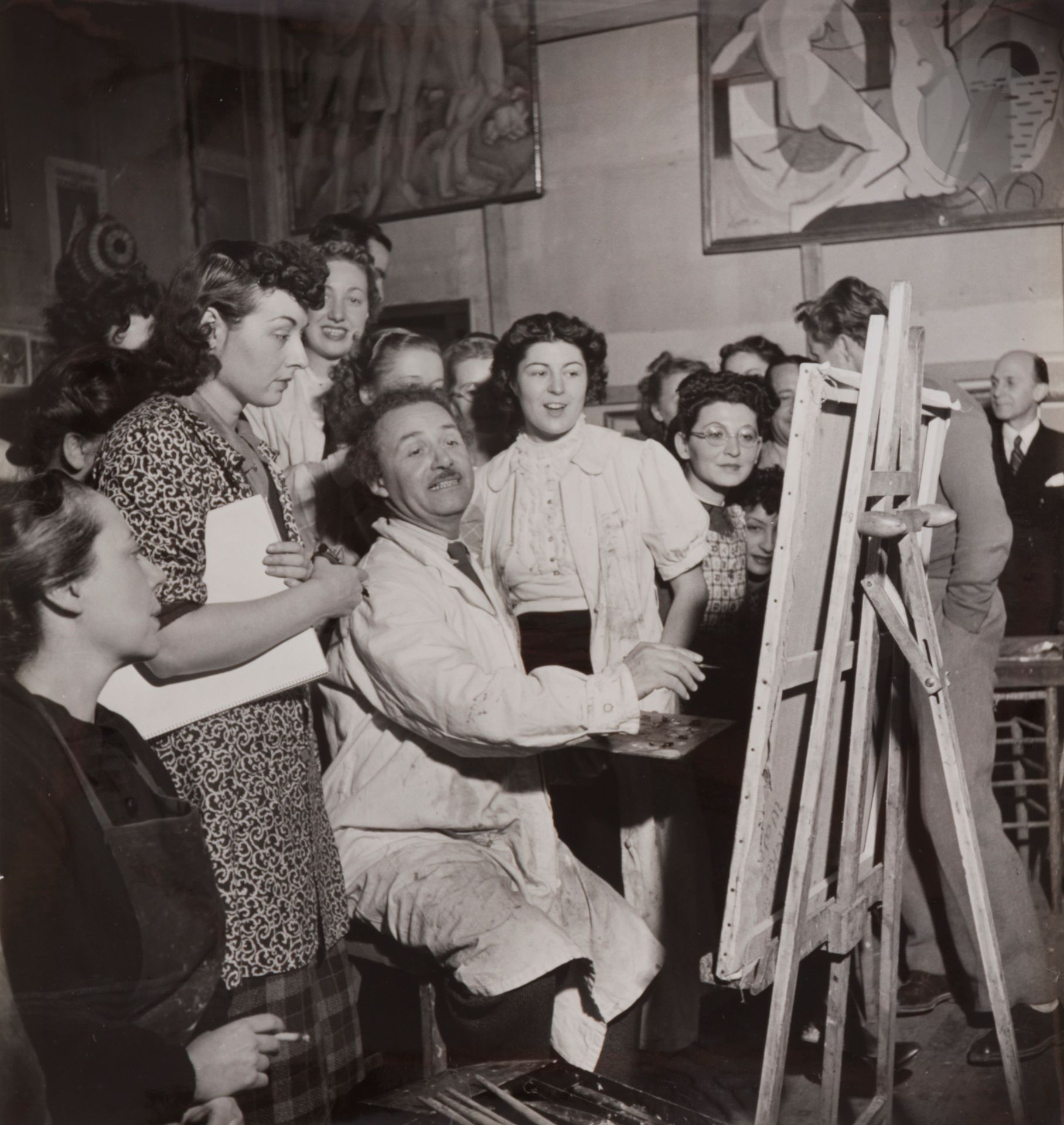 Null 让-莫拉尔(1906-1999)
André Lhote的工作室（Académie André Lhote），约1935年。
四（4）张复古银版画。印&hellip;