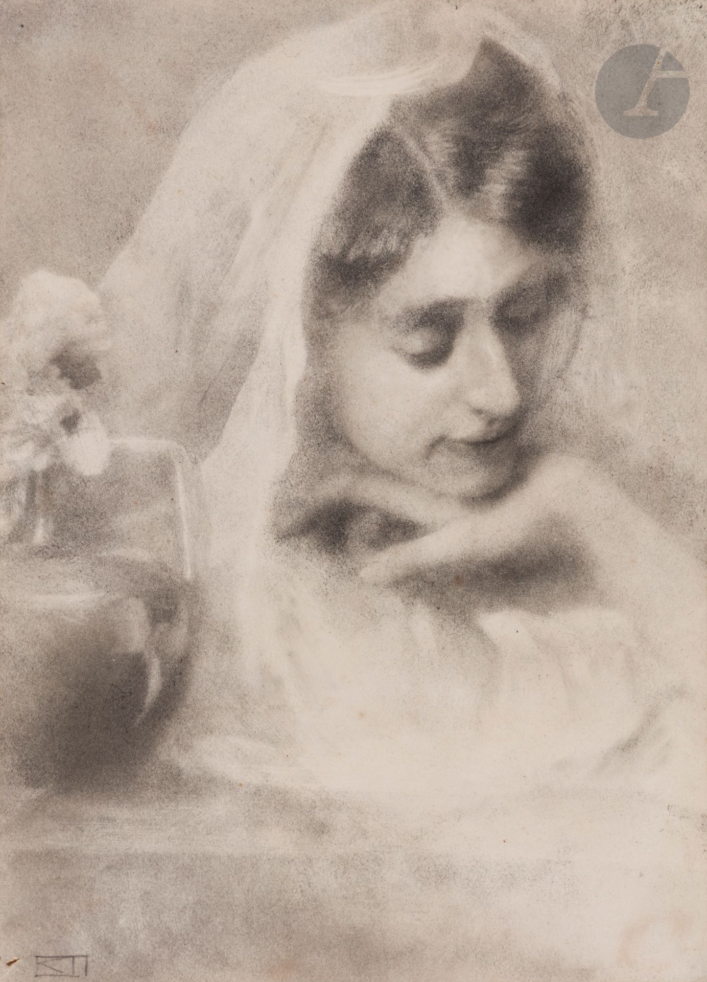 Null Robert Demachy (1859-1936)
Thinking Woman, 1900. 
Vintage silver print, glu&hellip;