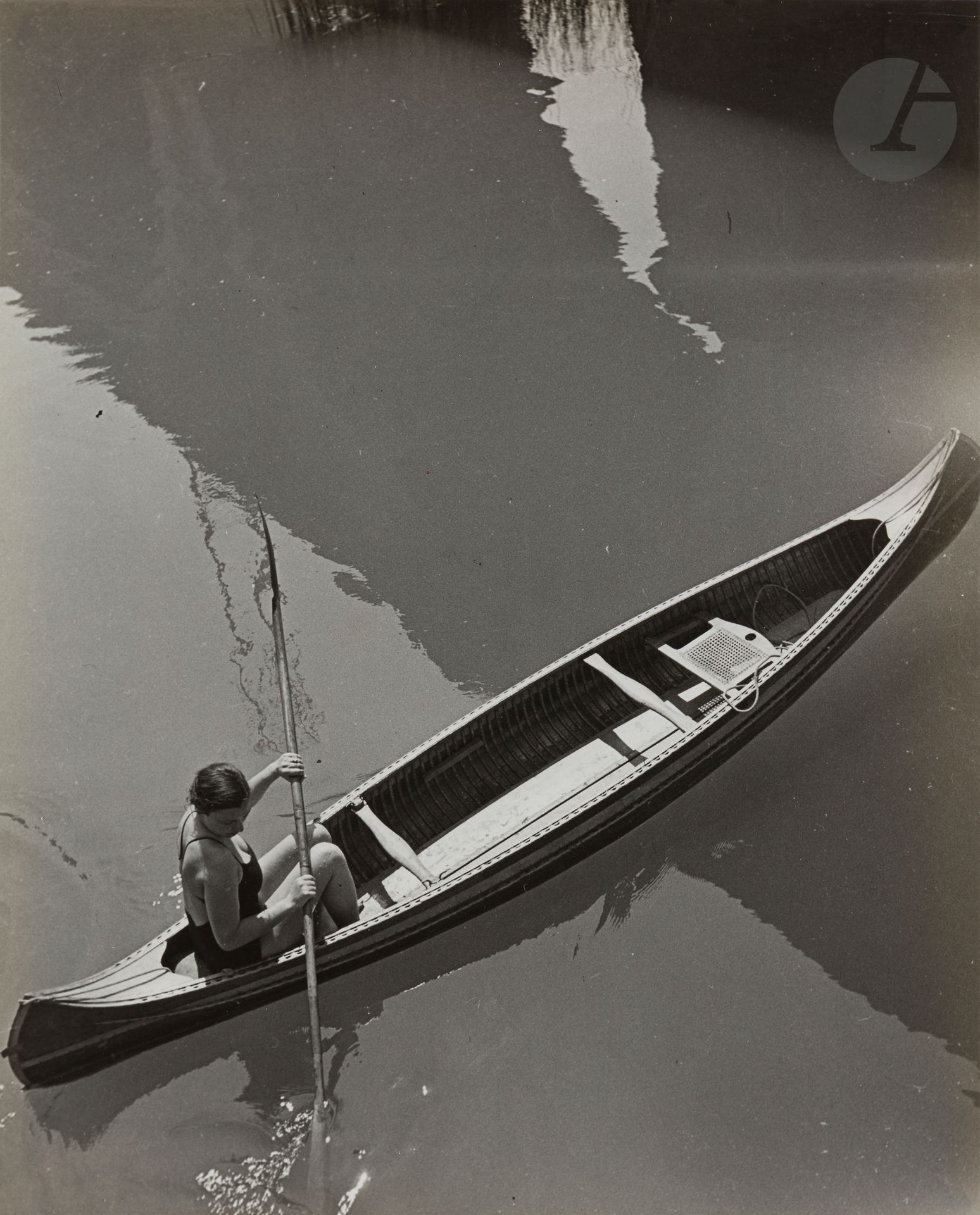 Null Pierre Boucher (1908-2000)
Canoe, 1935. 
Vintage silver print. Drawing - Ph&hellip;