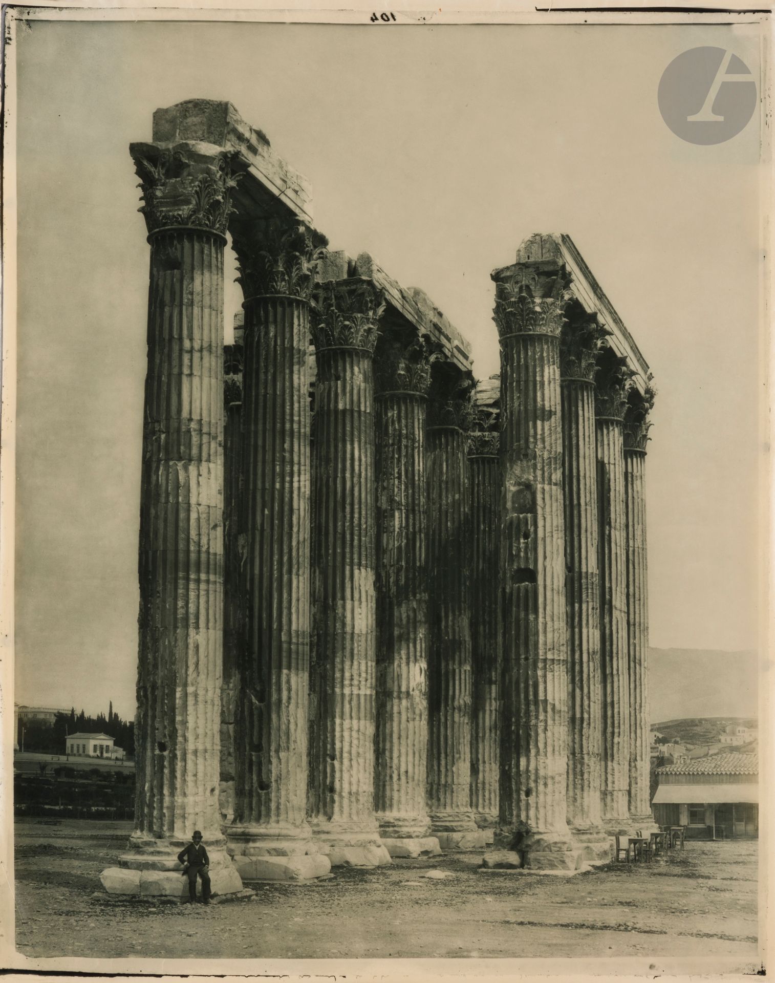 Null Casa Adolphe Braun
Acropoli di Atene, 1870-1890 circa.
Tempio di Zeus Olimp&hellip;