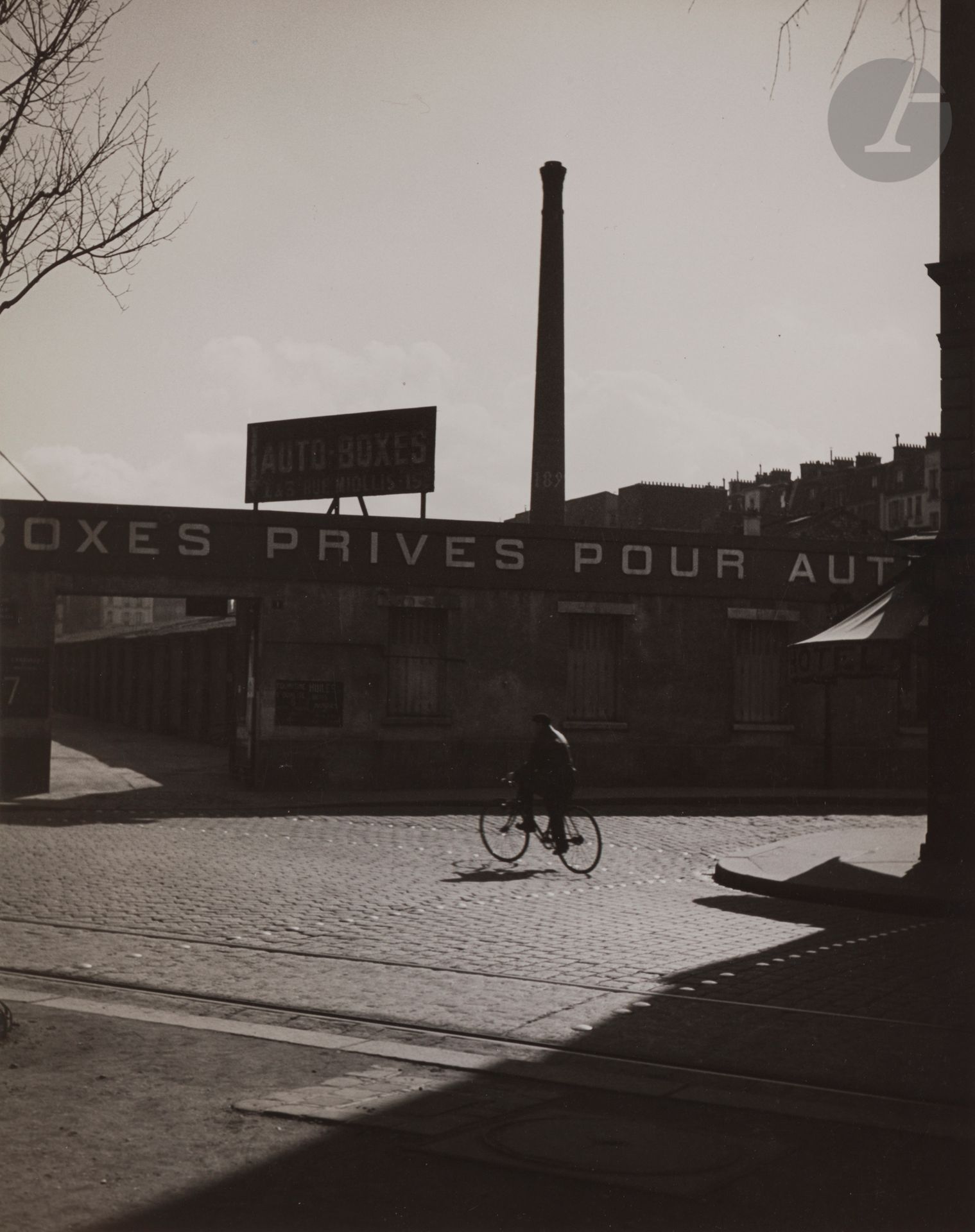Null Jean Moral (1906-1999)
Cyclist. Paris, 1928. 
Vintage silver print, mounted&hellip;