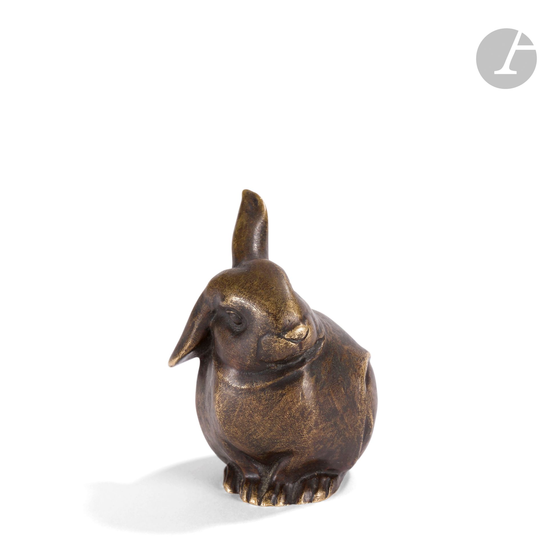 Null ÉDOUARD MARCEL SANDOZ (1881-1971) 
Coniglio seduto, modello realizzato into&hellip;