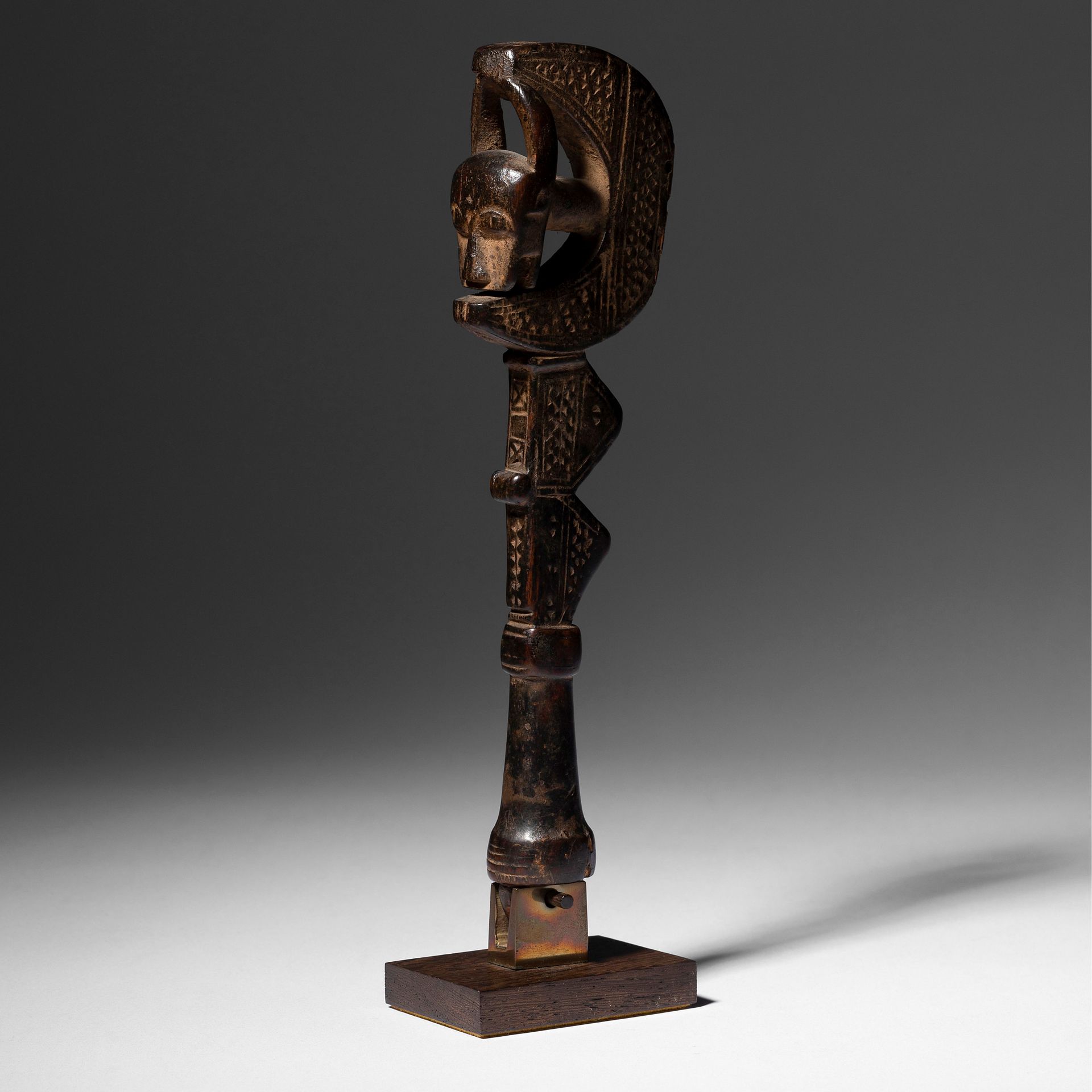 Null A lowre musical percussion hammer decorated with a bo nun amuin horn mask a&hellip;