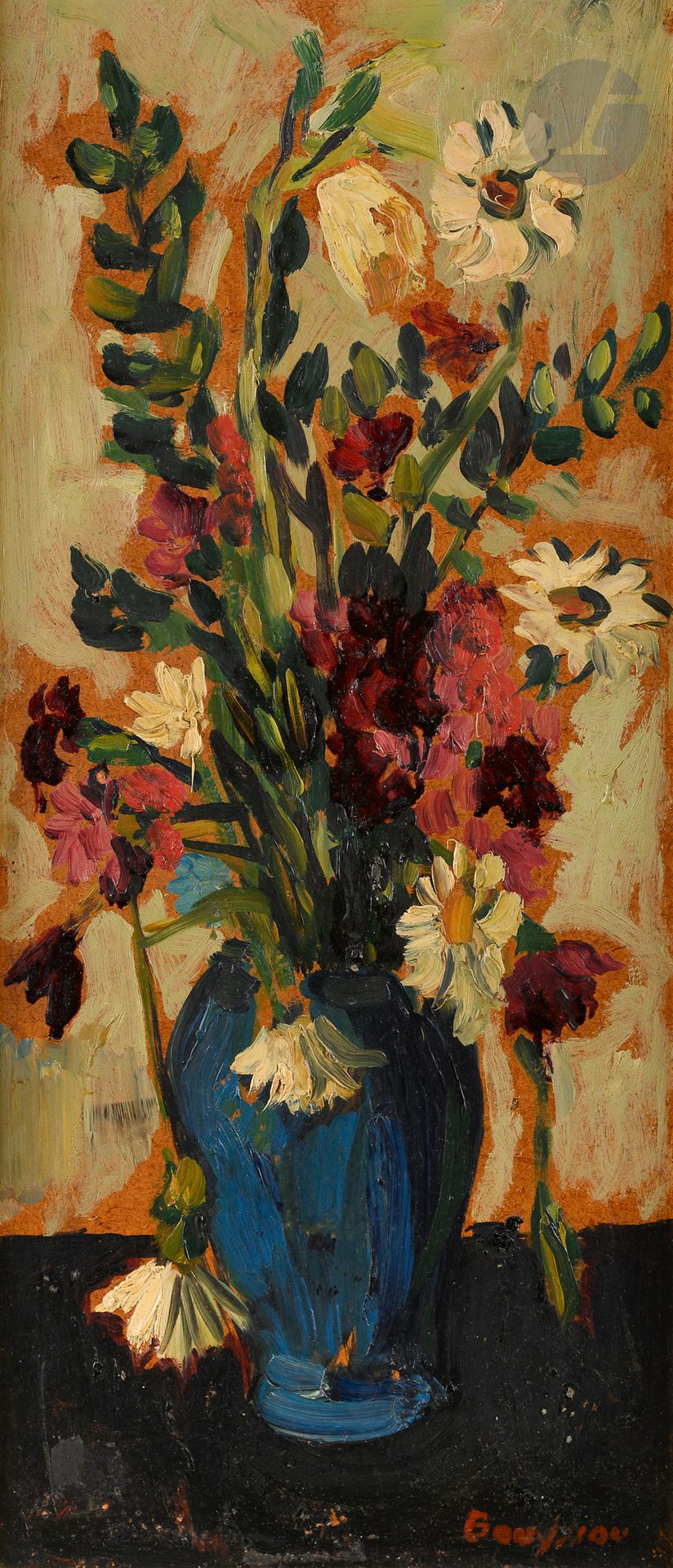 Null Jacques BOUYSSOU (1926 -1997)
Bouquet de fleurs
Huile sur isorel.
Signée en&hellip;