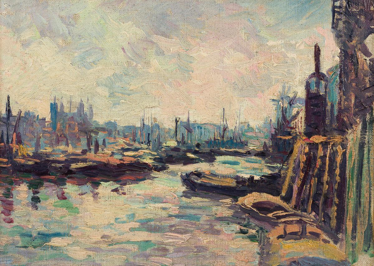 Null Maximilien LUCE (1858-1941)
Londres, Les Docks, vers 1892
Huile sur toile m&hellip;