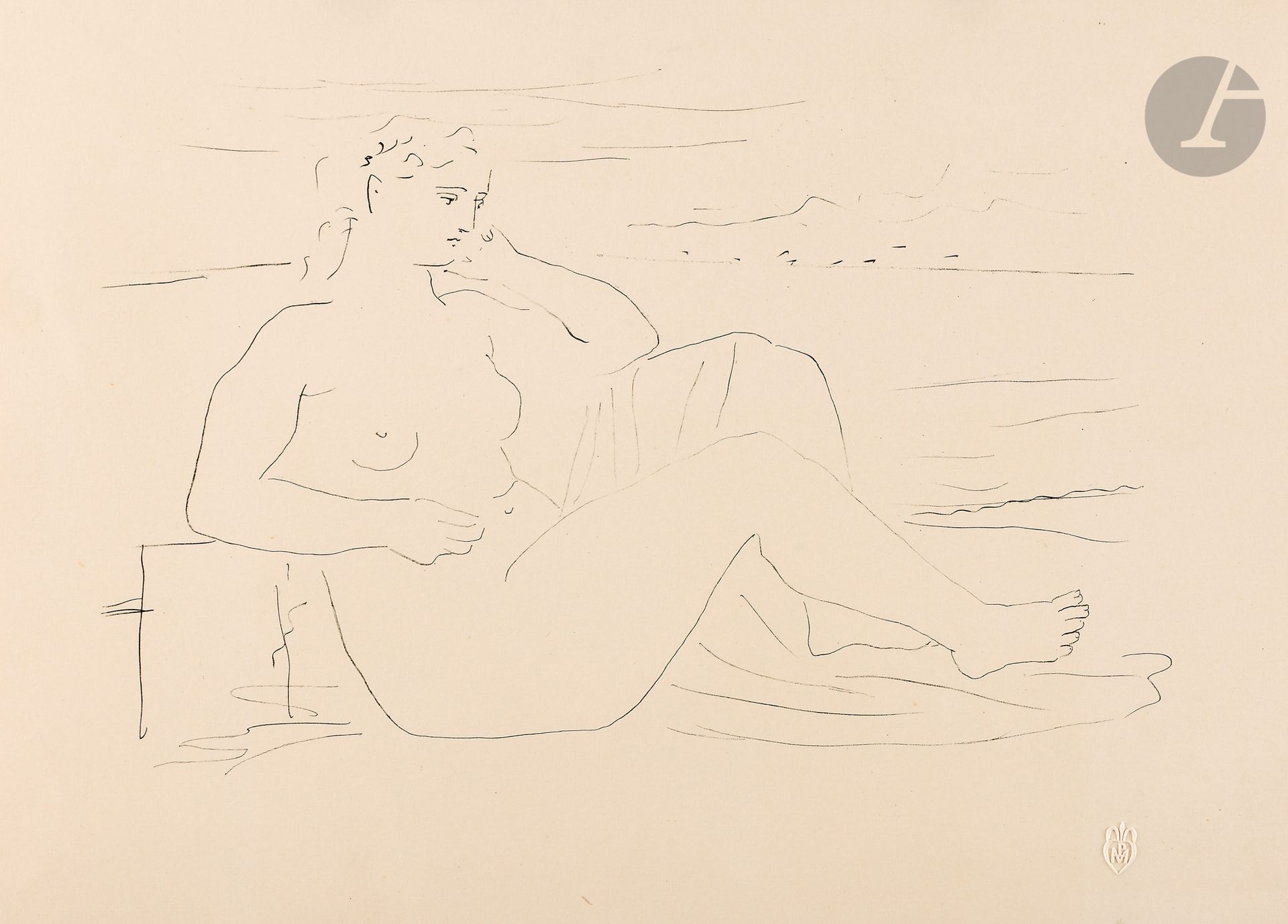 Null Pablo Picasso (1881-1973)
Mujer junto al mar. 1924. Litografía a pluma y ti&hellip;
